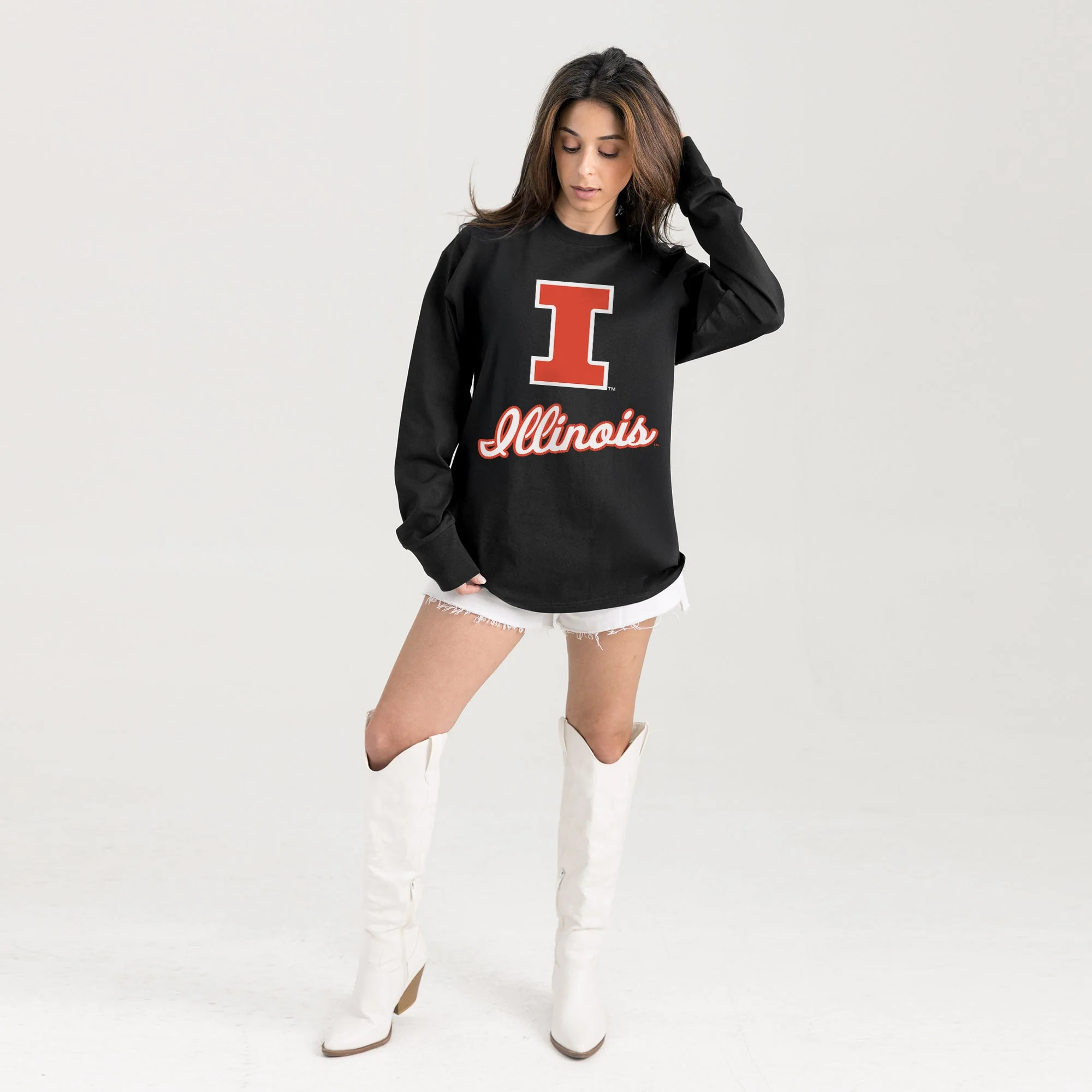 ILLINOIS FIGHTING ILLINI HONOR ROLL ESSENTIAL RELAXED FIT LONG SLEEVE TEE - Image 6