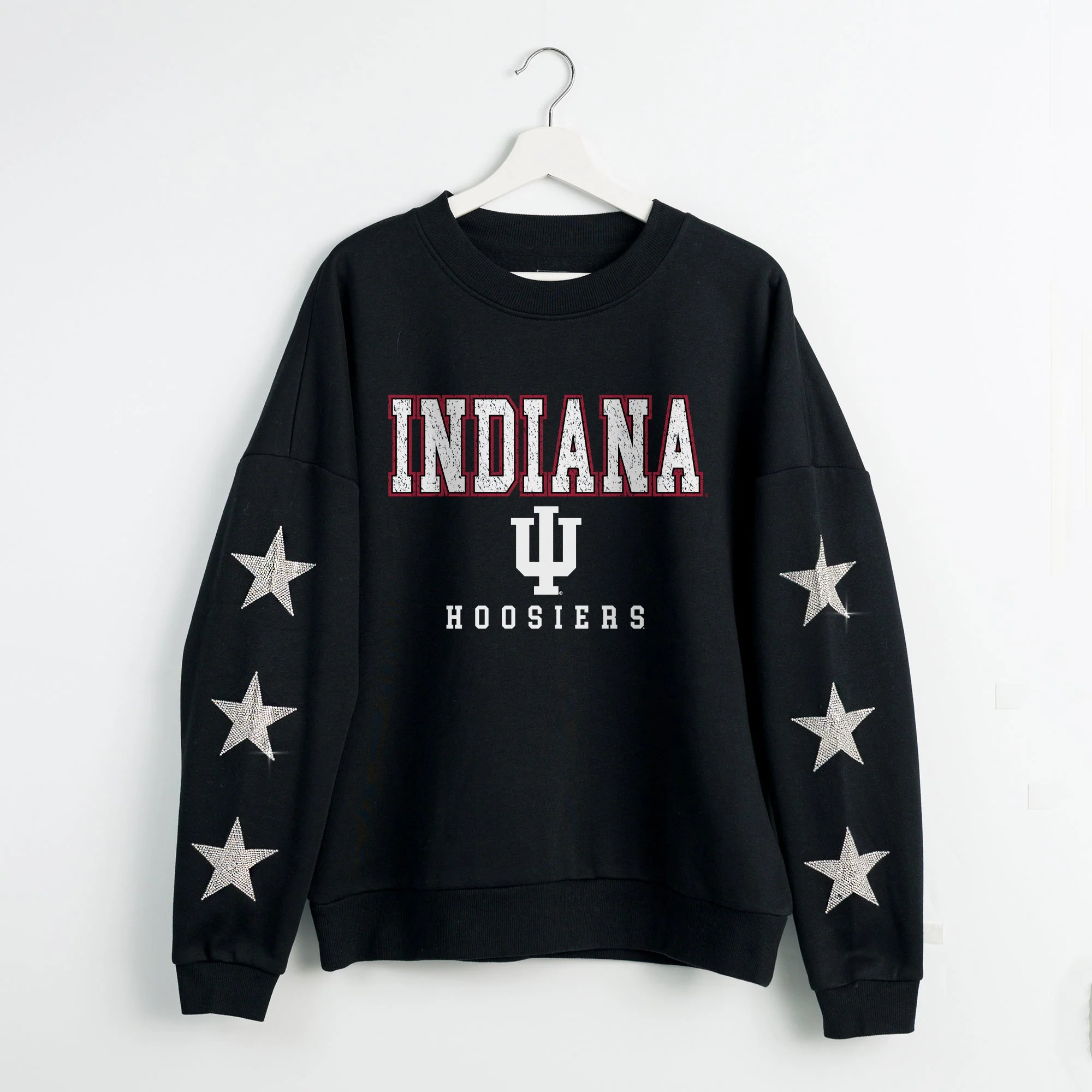 INDIANA HOOSIERS VELOCITY STAR EMBELLISHED CREW SWEATSHIRT - Image 8