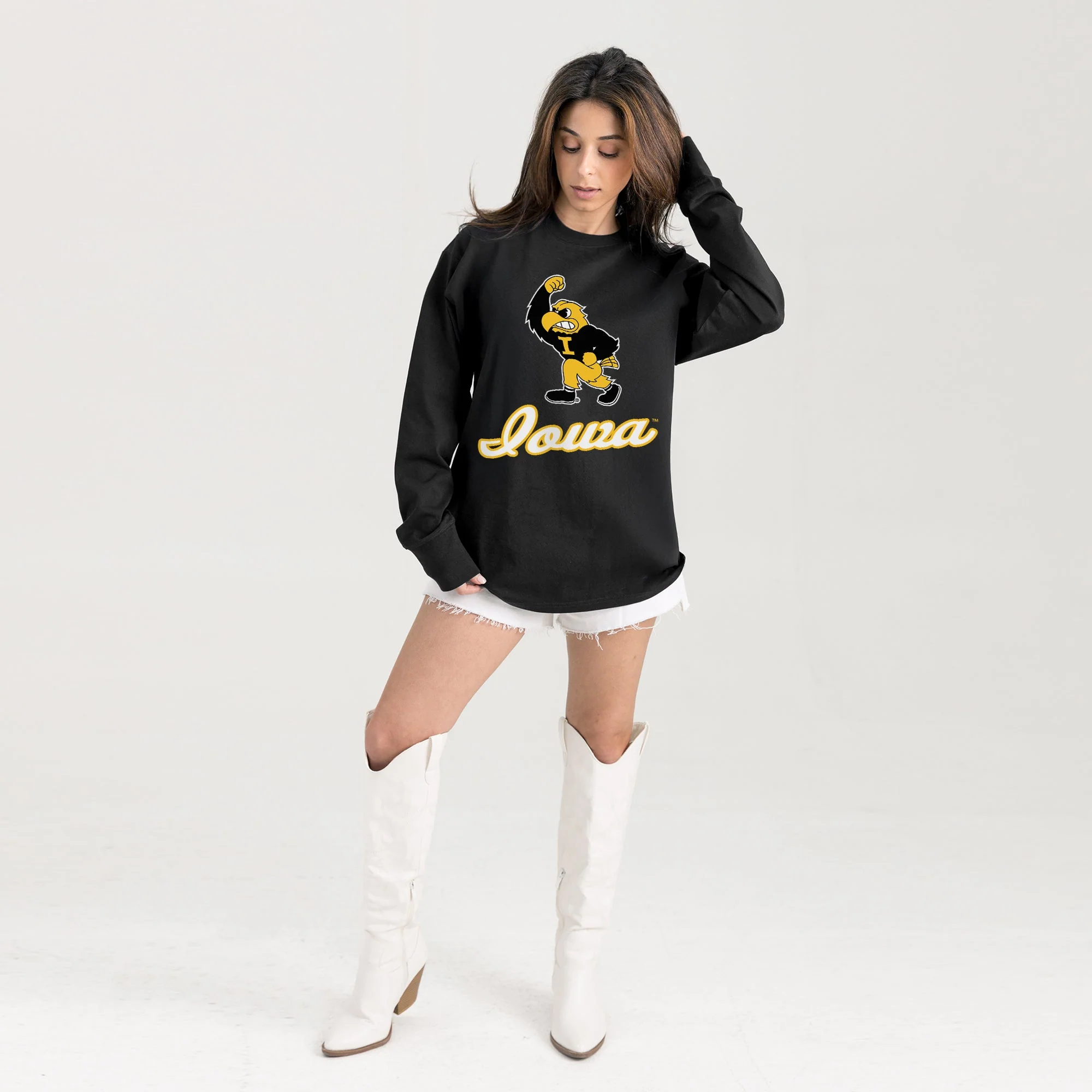 IOWA HAWKEYES HONOR ROLL ESSENTIAL RELAXED FIT LONG SLEEVE TEE - Image 6