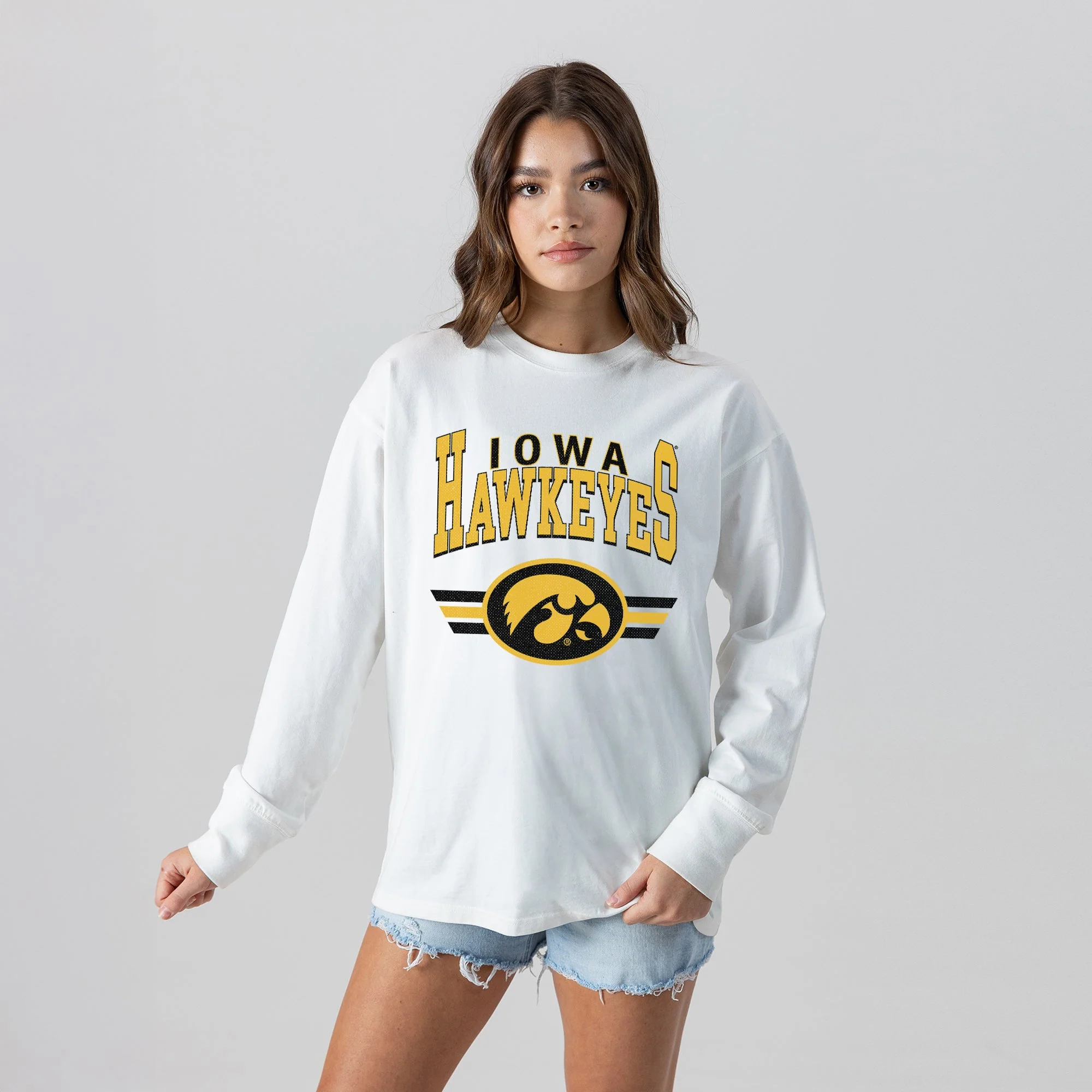 IOWA HAWKEYES SWIFT STRIKE ESSENTIAL RELAXED FIT LONG SLEEVE TEE - Image 4