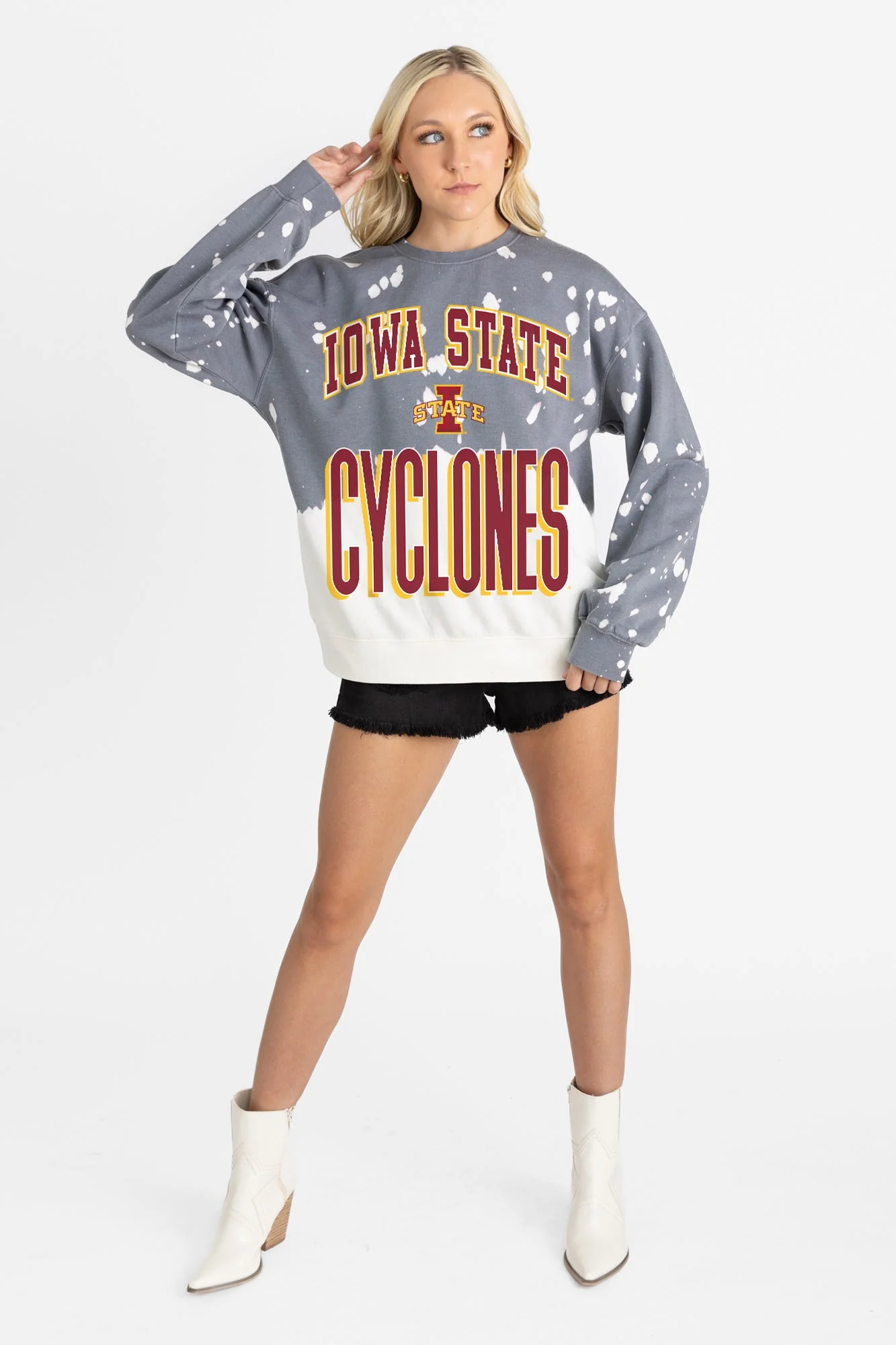 IOWA STATE CYCLONES ARCH RIVALS LONG-SLEEVE FRENCH TERRY PULLOVER - Image 4