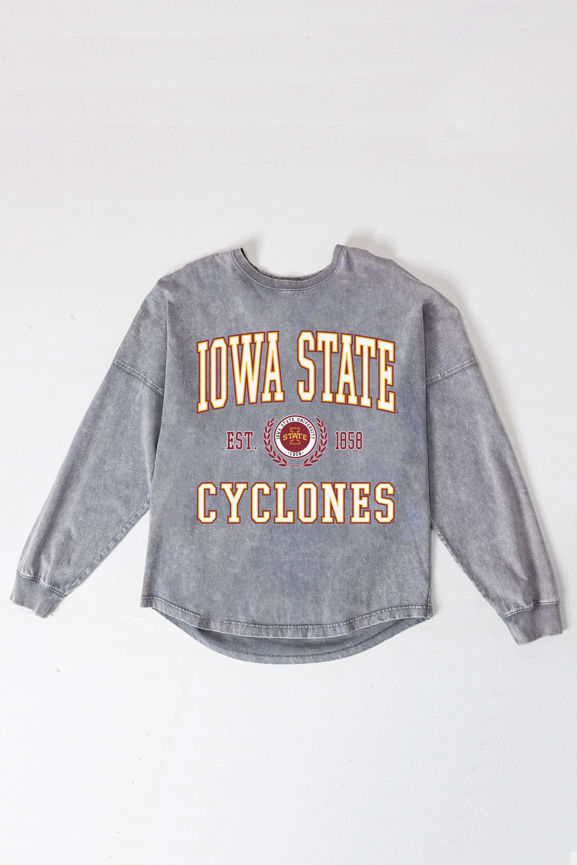 IOWA STATE CYCLONES FINAL SCORE FADED WASH PULLOVER - Image 8