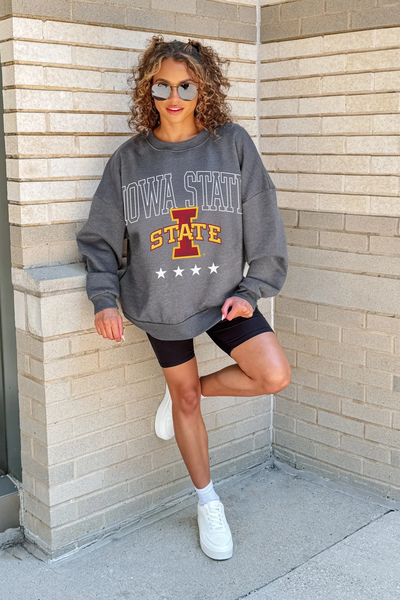 IOWA STATE CYCLONES RISING STAR PREMIUM FLEECE CREWNECK PULLOVER