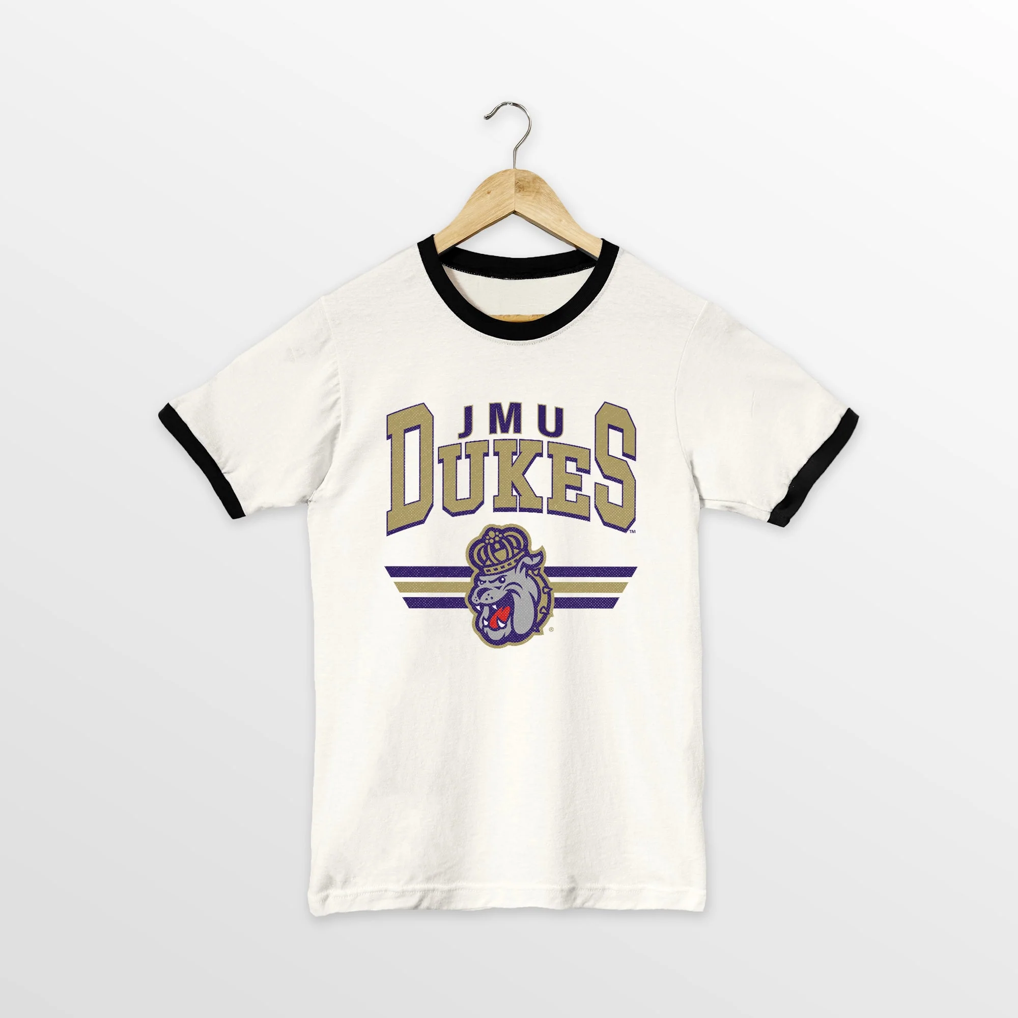 JAMES MADISON DUKES SWIFT STRIKE VINTAGE RINGER TEE