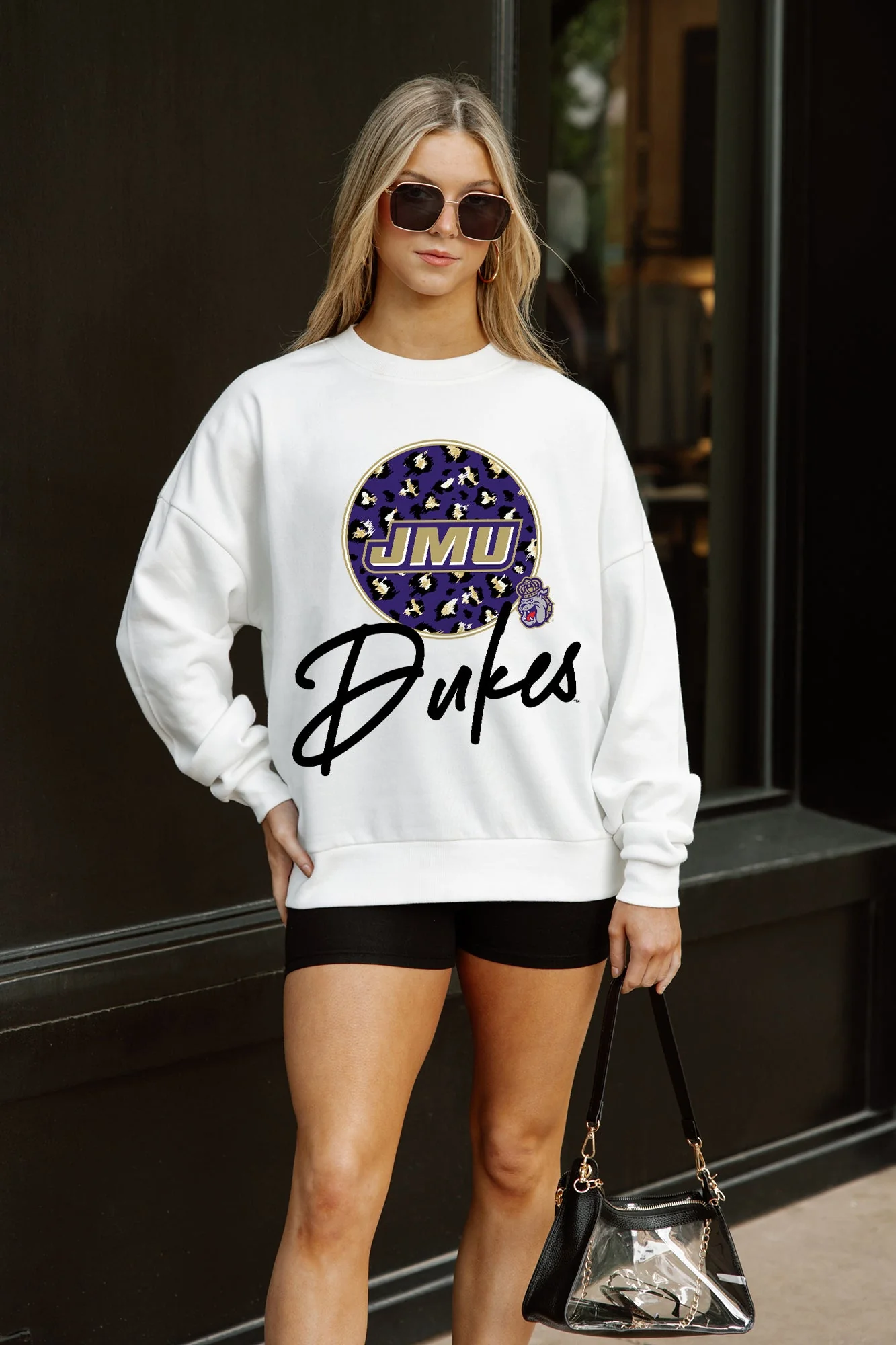 JAMES MADISON DUKES WILD BREAKTHROUGH PREMIUM FLEECE CREWNECK PULLOVER