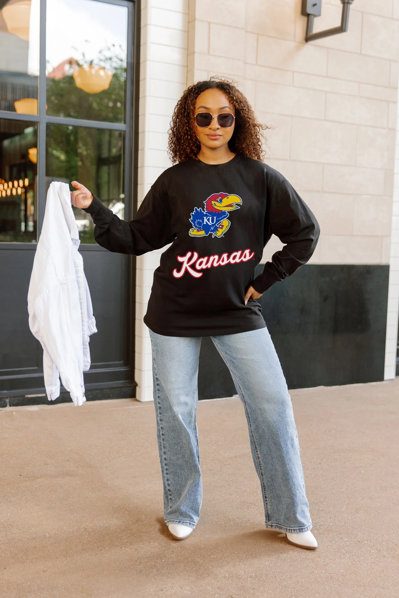 KANSAS JAYHAWKS HONOR ROLL ESSENTIAL RELAXED FIT LONG SLEEVE TEE - Image 5