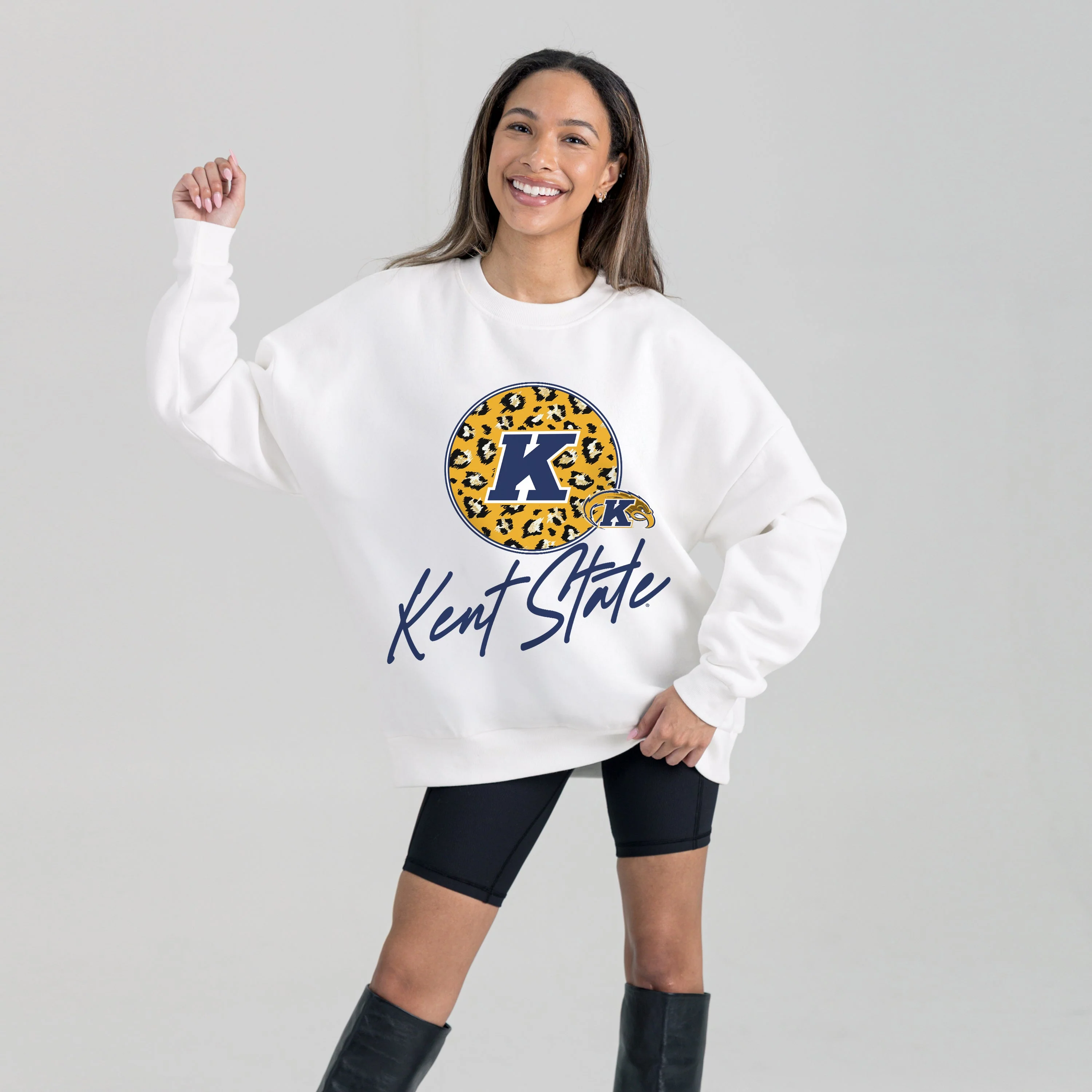 KENT STATE GOLDEN FLASHES WILD BREAKTHROUGH PREMIUM FLEECE CREWNECK PULLOVER - Image 5