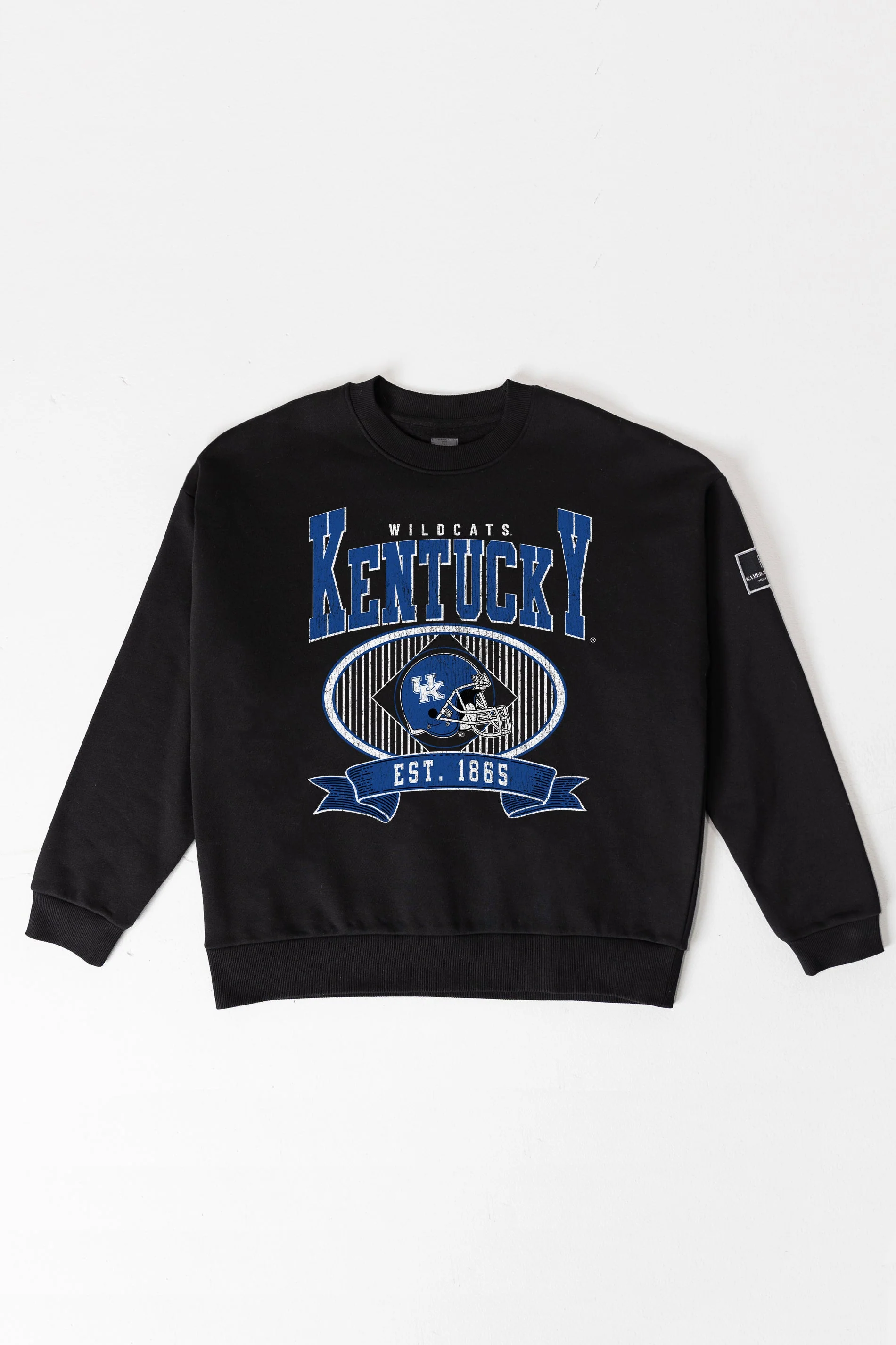 KENTUCKY WILDCATS BOLD CHEERS BLACK LABEL PREMIUM FLEECE CREW SWEATSHIRT - Image 8