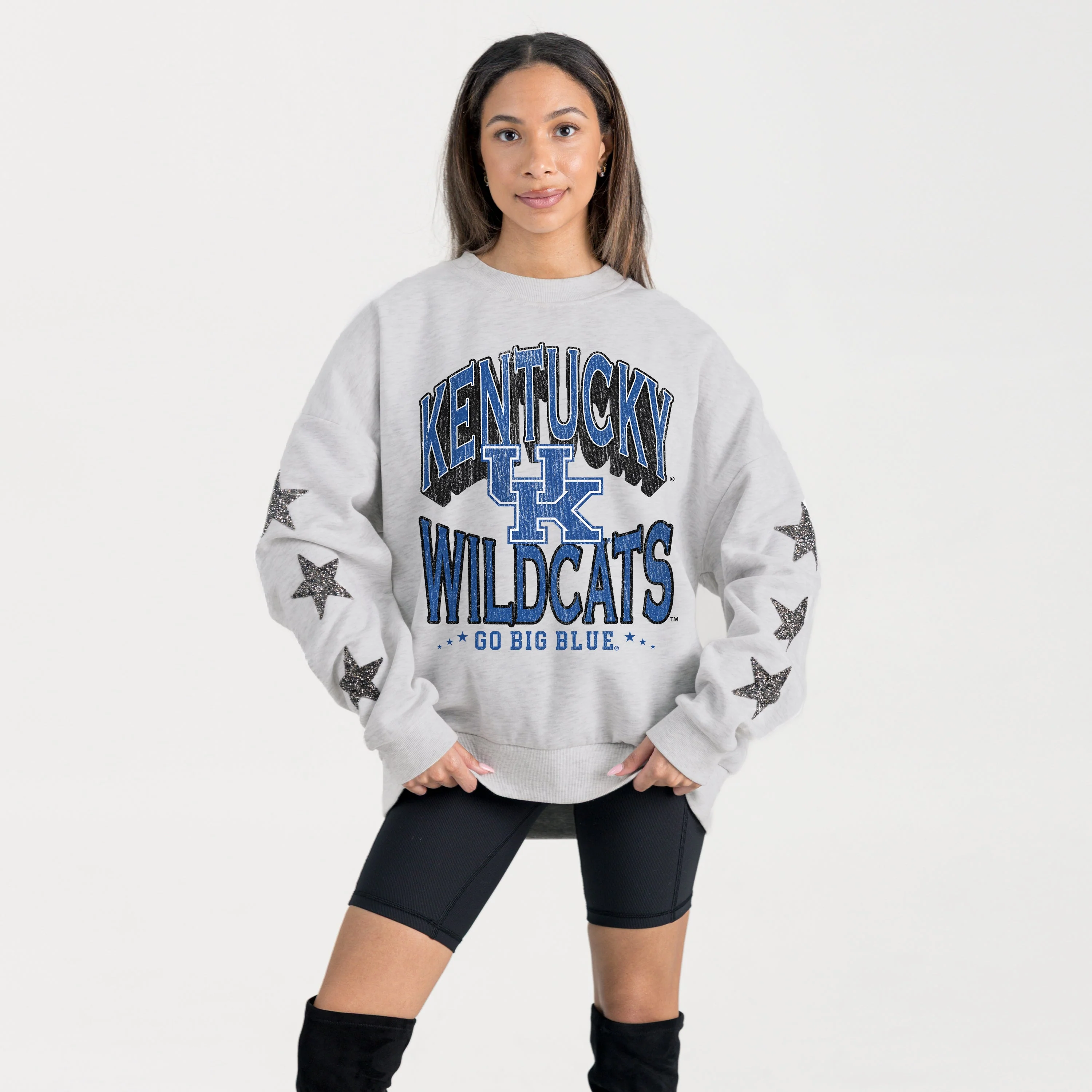 KENTUCKY WILDCATS RESILIENCE STAR EMBELLISHED CREW SWEATSHIRT - Image 5