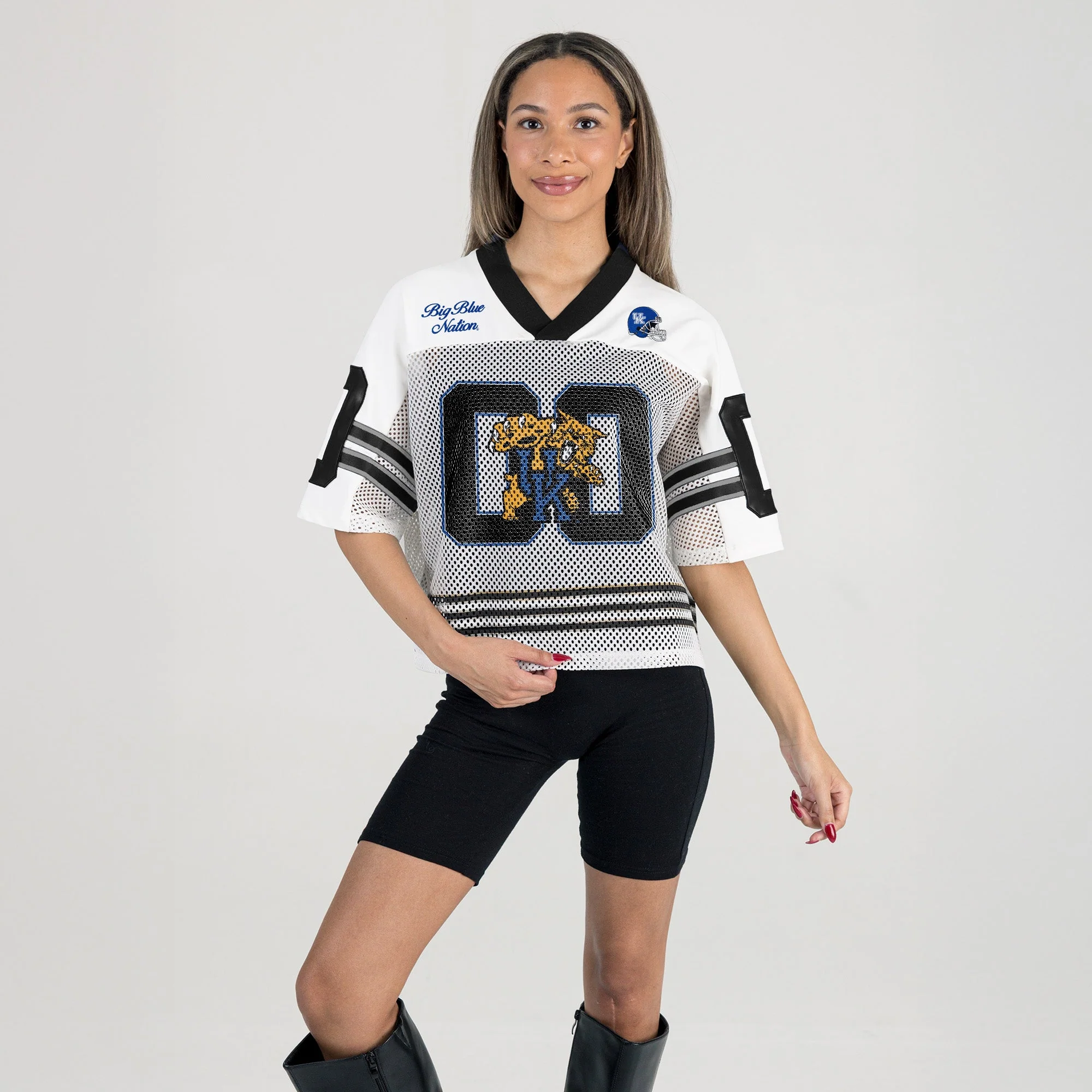 KENTUCKY WILDCATS TRAILBLAZER MESH CROP FASHION JERSEY - Image 3