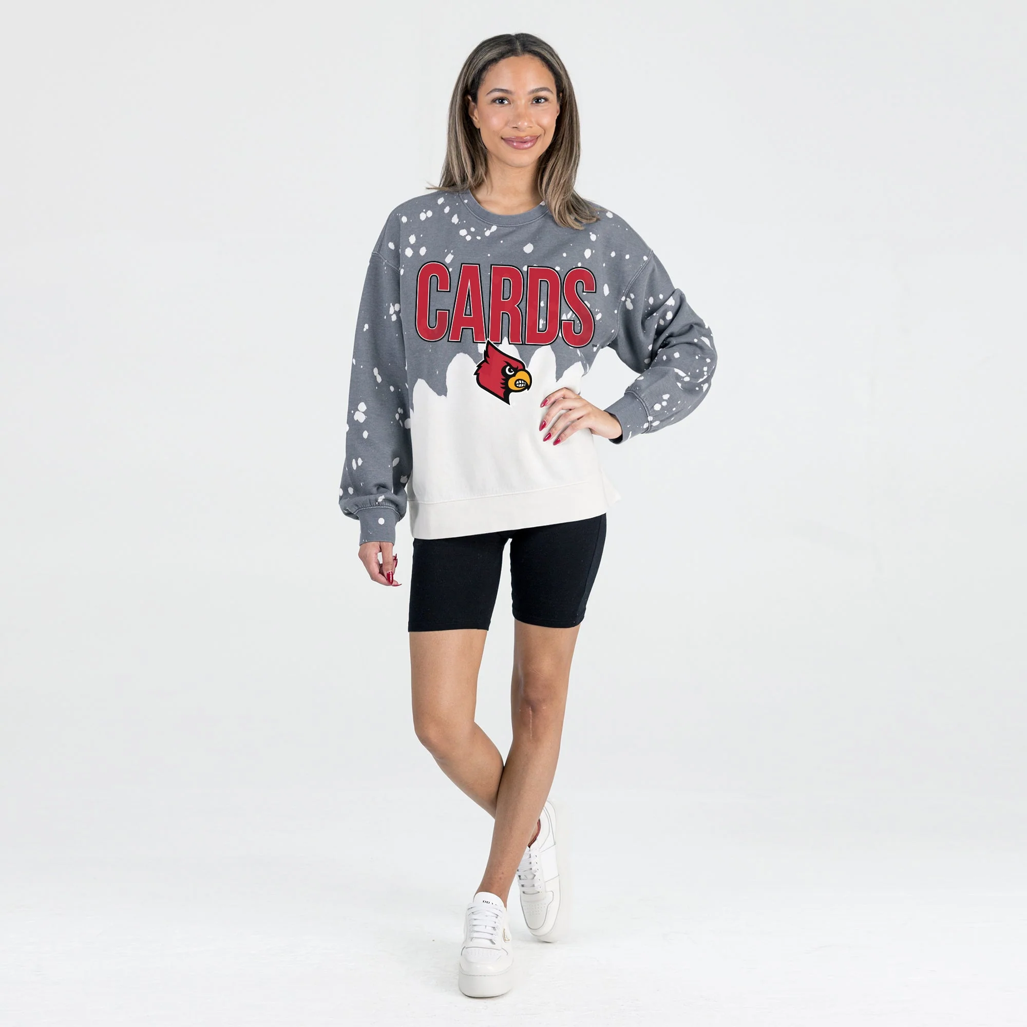 LOUISVILLE CARDINALS CASUAL FAN LONG-SLEEVE FRENCH TERRY PULLOVER - Image 5