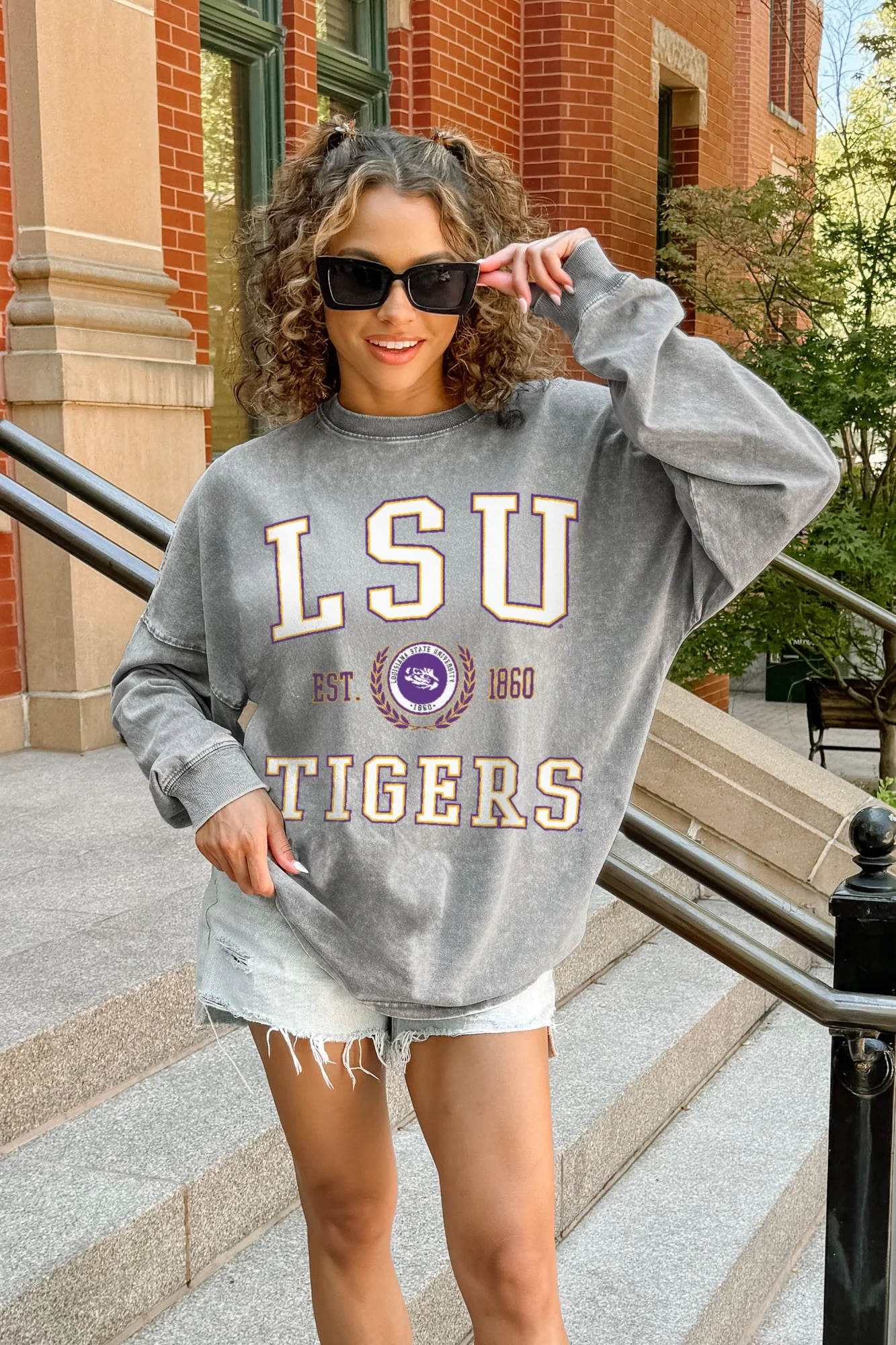 LSU TIGERS FINAL SCORE FADED WASH PULLOVER - Image 3