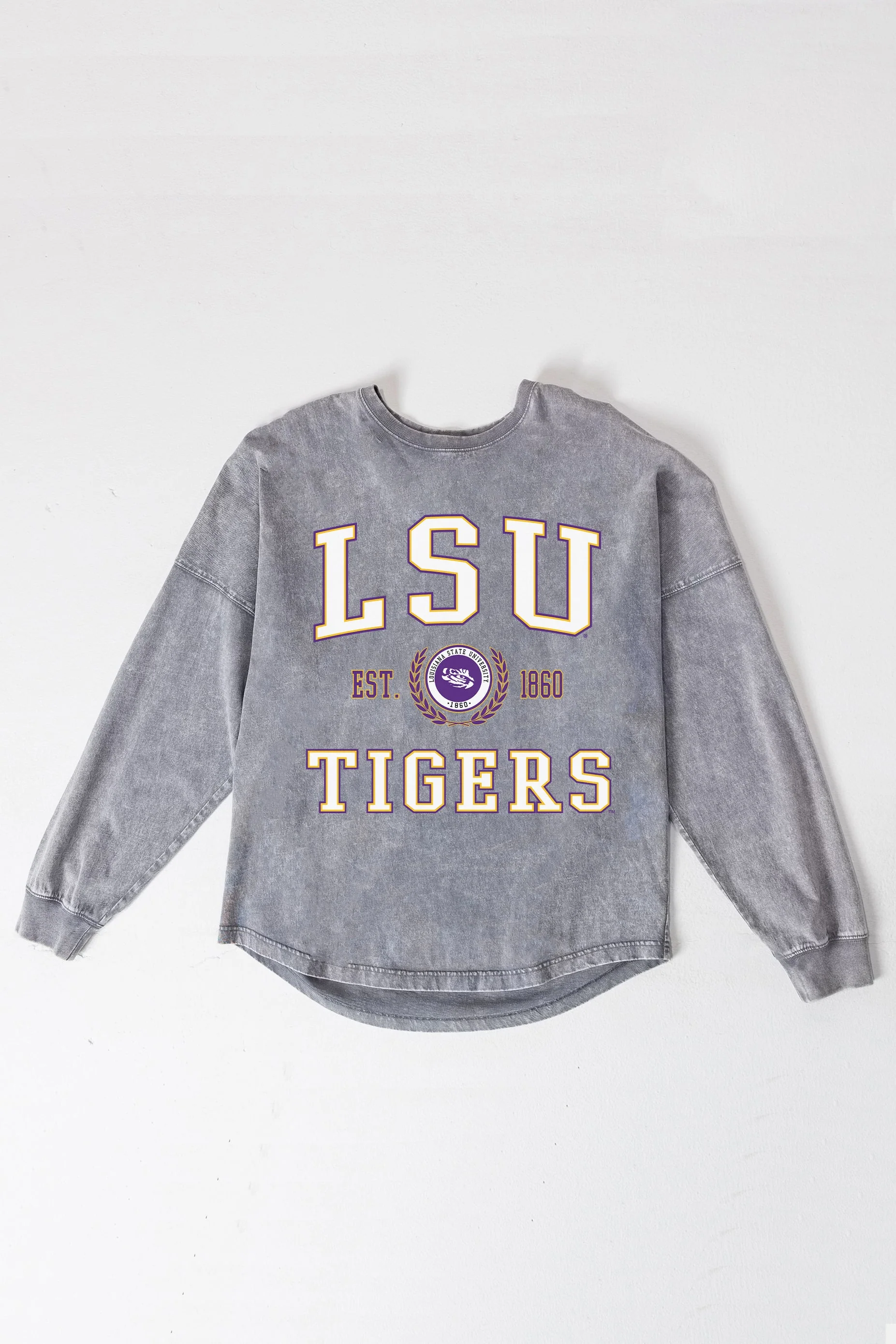 LSU TIGERS FINAL SCORE FADED WASH PULLOVER - Image 8