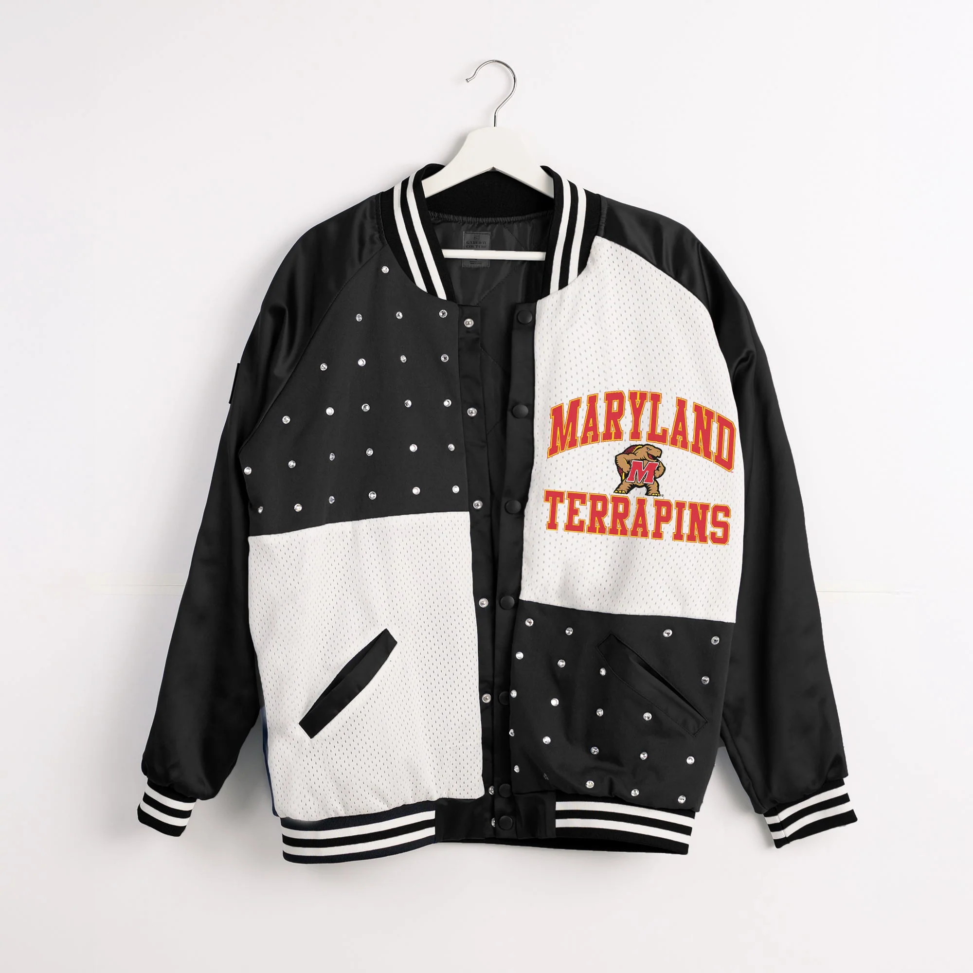 MARYLAND TERRAPINS REFINED RIVALRY THROWBACK VARSITY BOMBER JACKET - Image 8