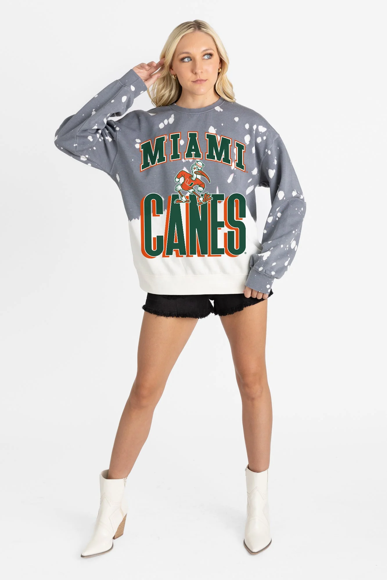 MIAMI HURRICANES ARCH RIVALS LONG-SLEEVE FRENCH TERRY PULLOVER - Image 4