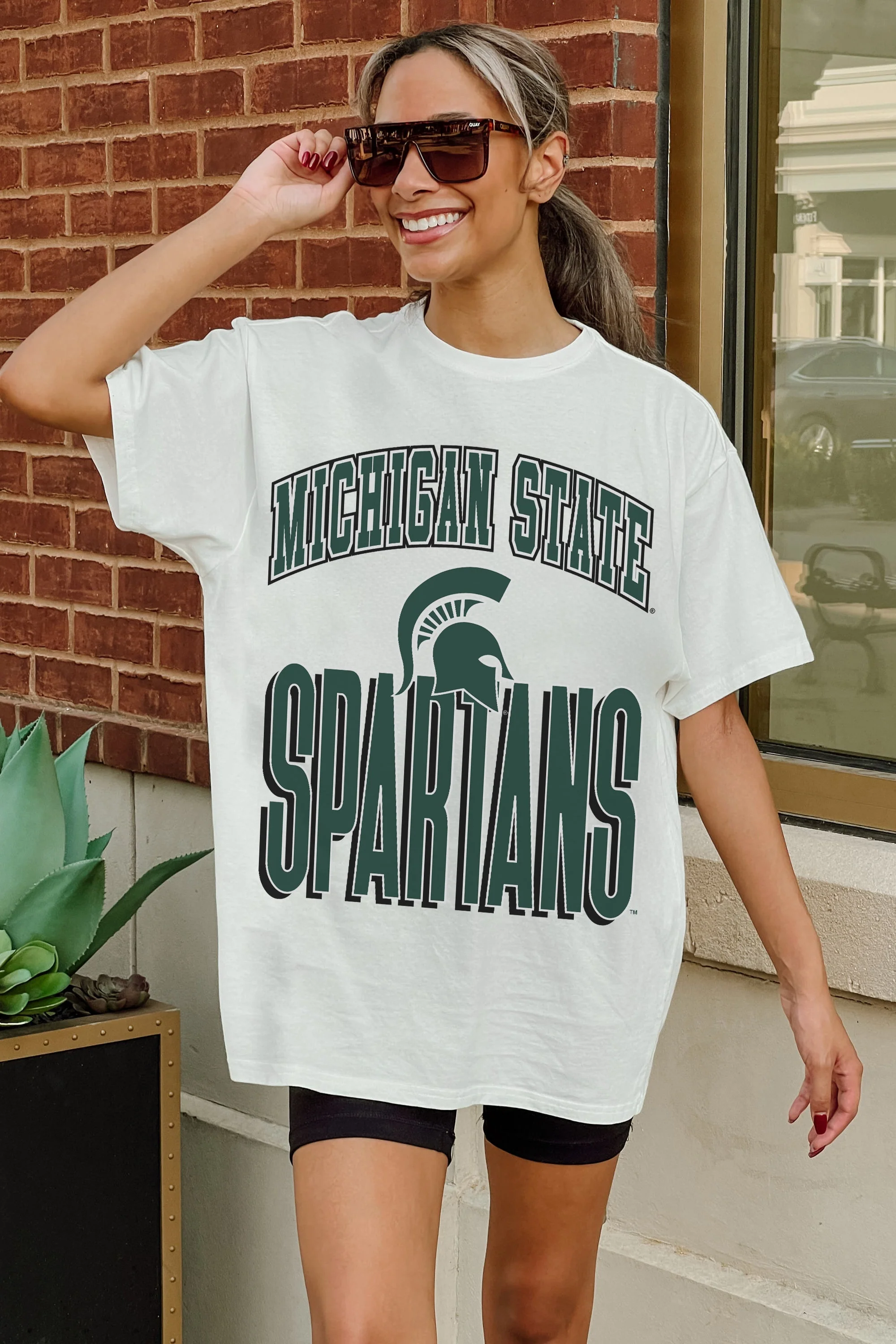MICHIGAN STATE SPARTANS FIERCE FOCUS WASHED RELAXED FIT TEE - Image 2