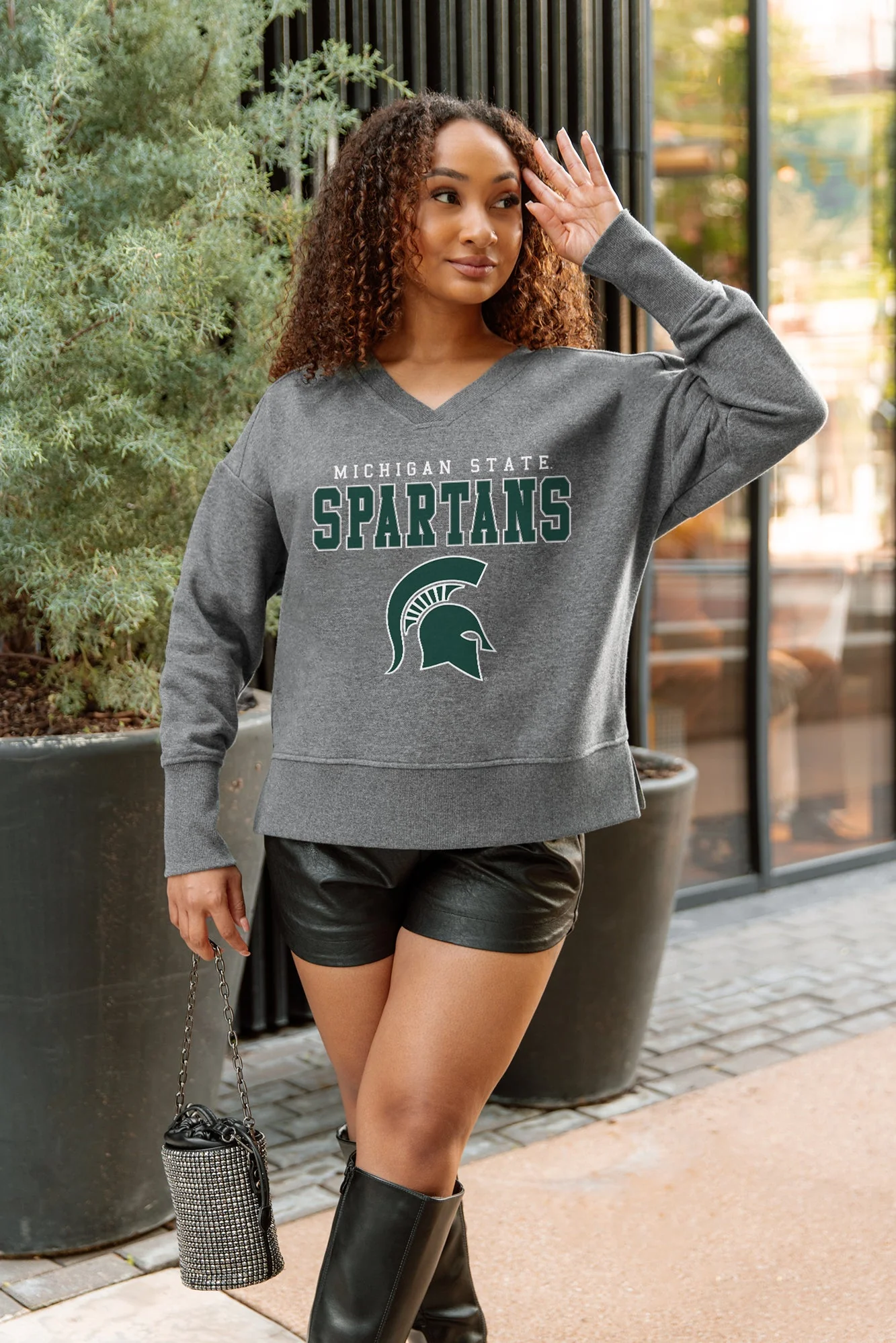 MICHIGAN STATE SPARTANS MOST WANTED CLASSIC FRENCH TERRY PULLOVER - Image 5