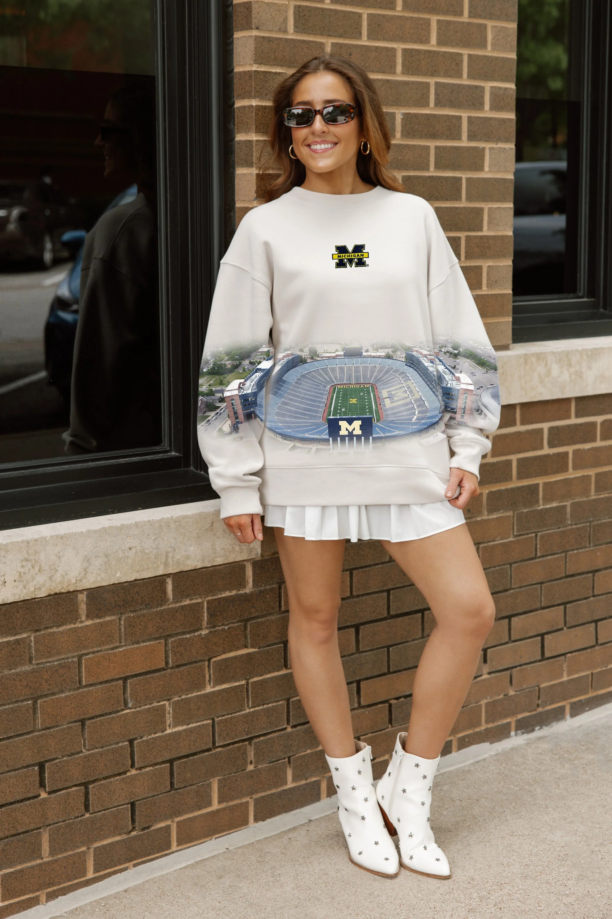 MICHIGAN WOLVERINES POWER MOVE PREMIUM DROP SHOULDER PULLOVER - Image 4