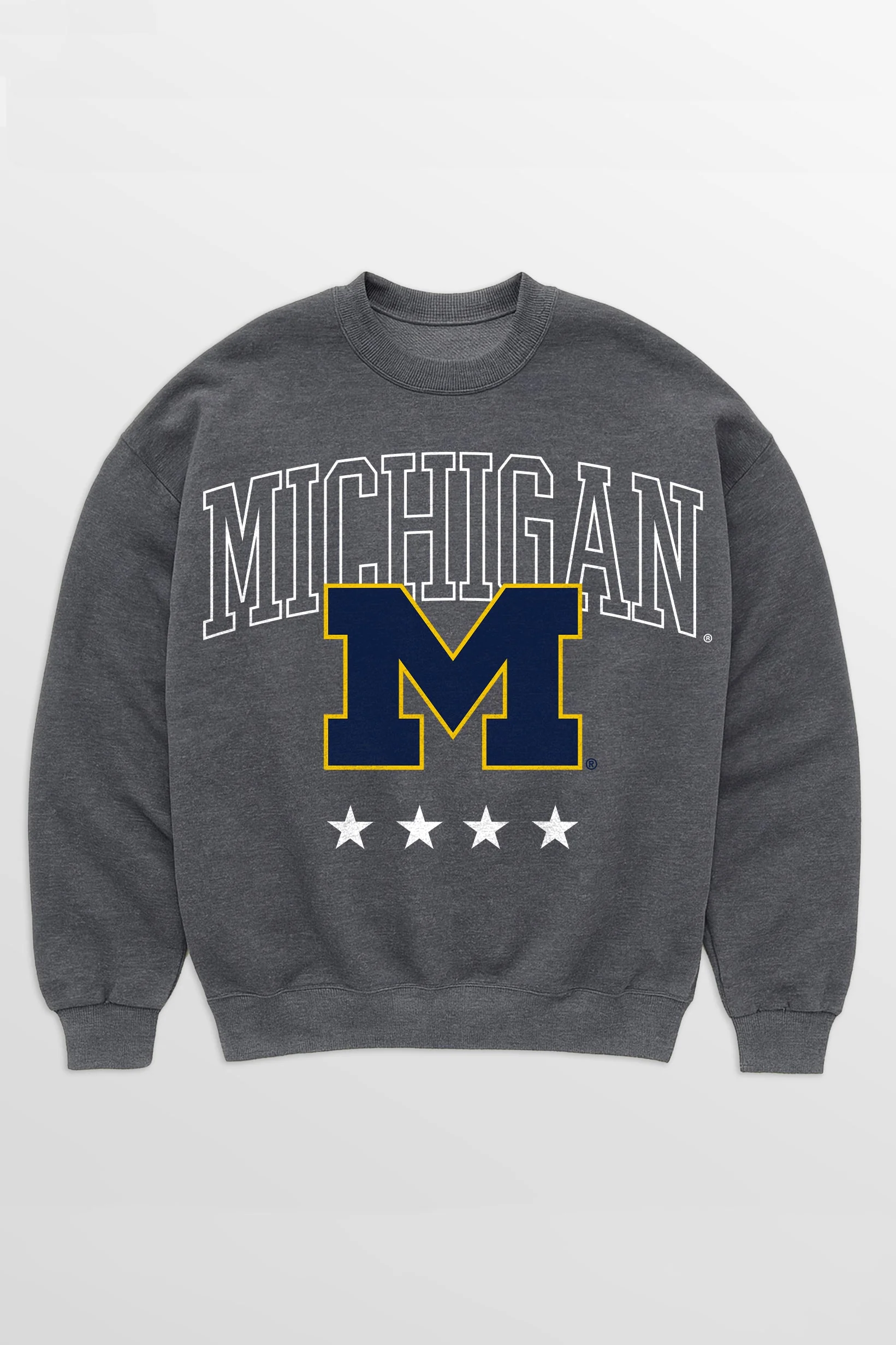 MICHIGAN WOLVERINES RISING STAR PREMIUM FLEECE CREWNECK PULLOVER - Image 8
