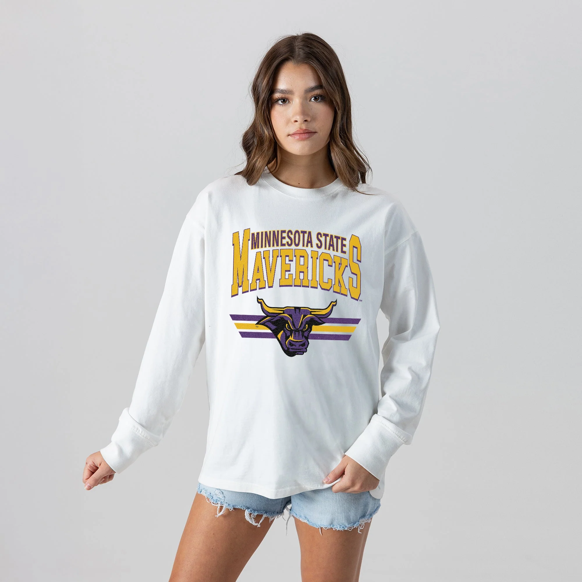 MINNESOTA STATE MANKATO MAVERICKS SWIFT STRIKE ESSENTIAL RELAXED FIT LONG SLEEVE TEE - Image 4