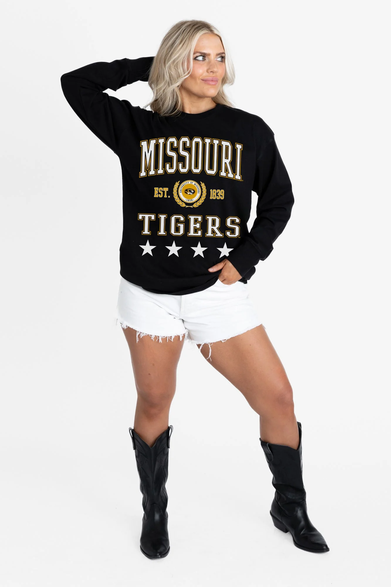 MISSOURI TIGERS EVERYDAY STAR ESSENTIAL RELAXED FIT LONG SLEEVE TEE - Image 5