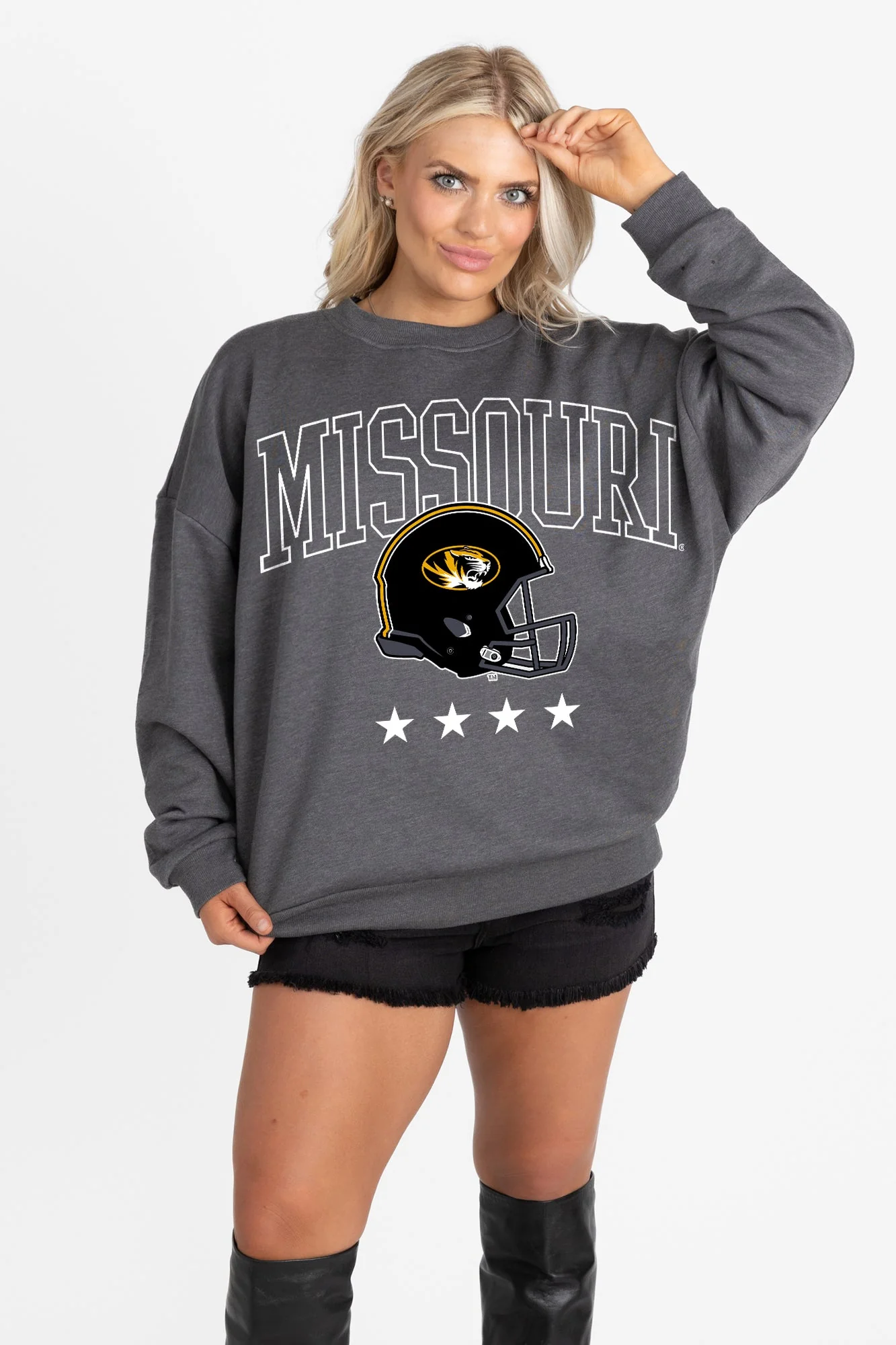 MISSOURI TIGERS RISING STAR PREMIUM FLEECE CREWNECK PULLOVER - Image 6