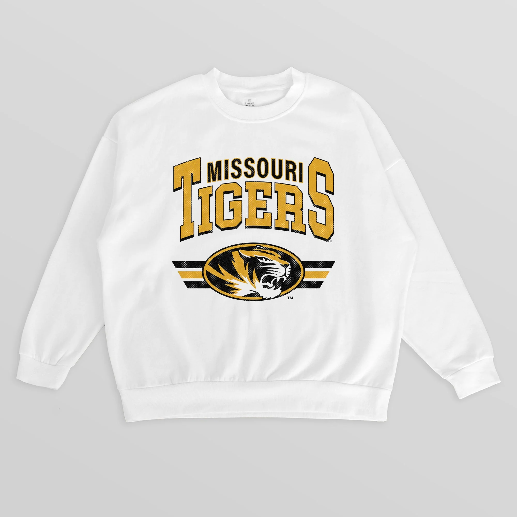 MISSOURI TIGERS SWIFT STRIKE PREMIUM FLEECE DROP SHOULDER CREWNECK PULLOVER