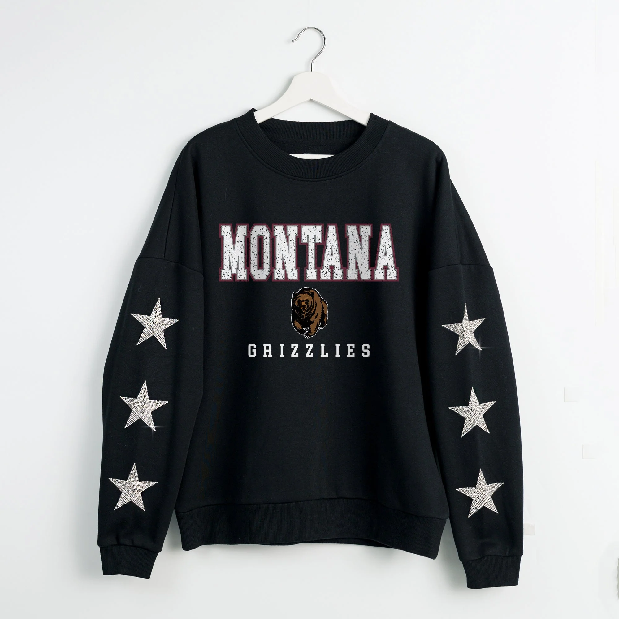 MONTANA GRIZZLIES VELOCITY STAR EMBELLISHED CREW SWEATSHIRT - Image 8