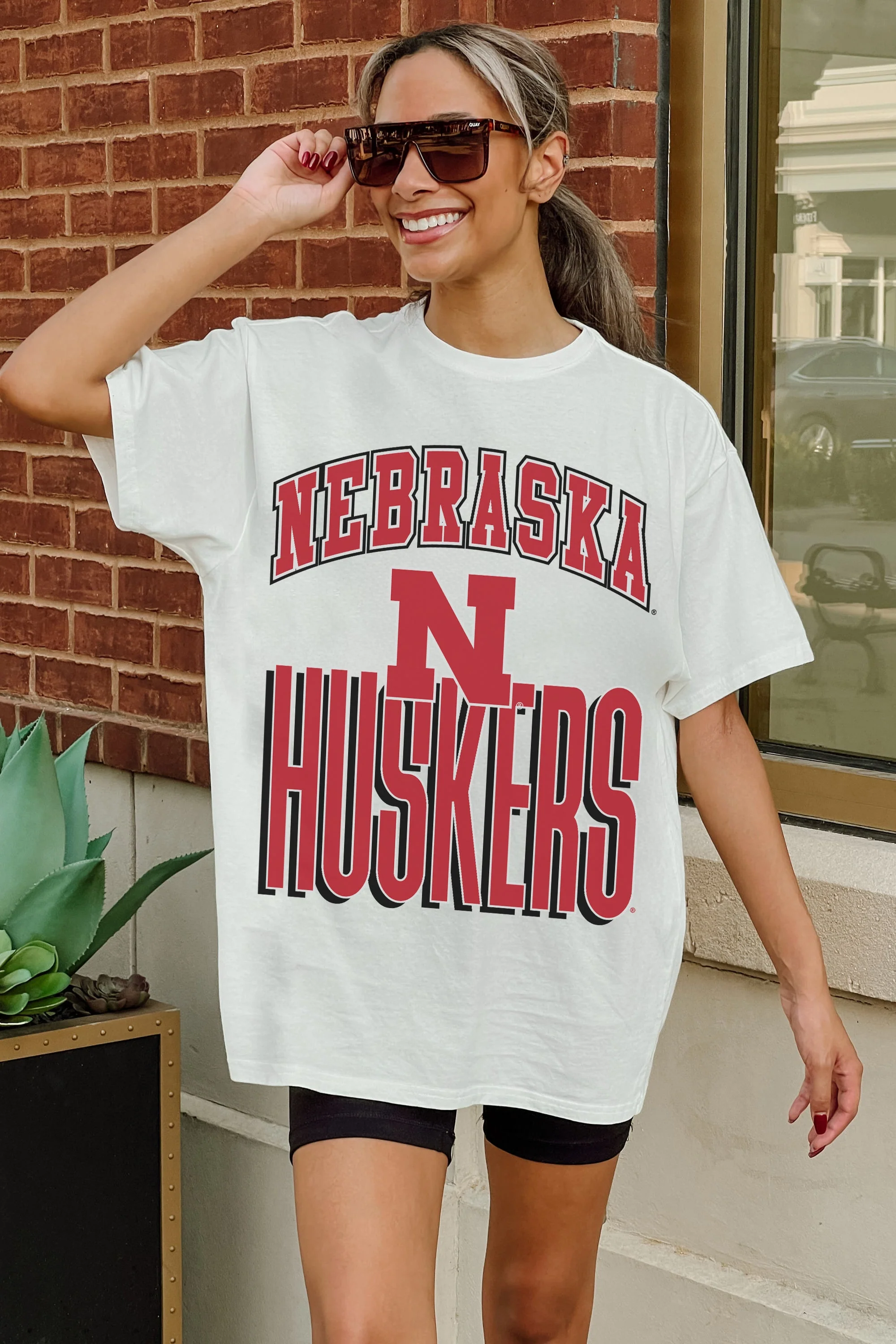 NEBRASKA CORNHUSKERS FIERCE FOCUS WASHED RELAXED FIT TEE - Image 2