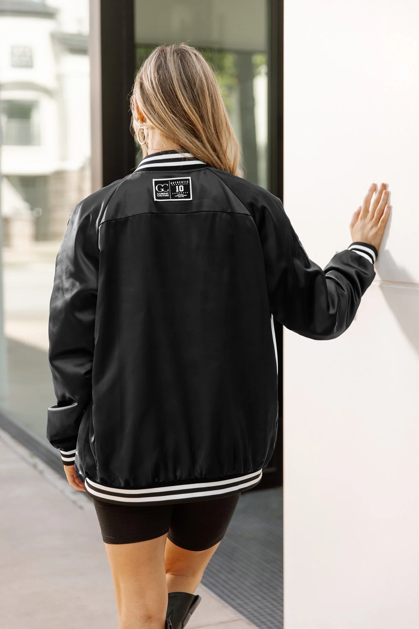 NEBRASKA CORNHUSKERS INNER DRIVE THROWBACK VARSITY BOMBER JACKET - Image 4