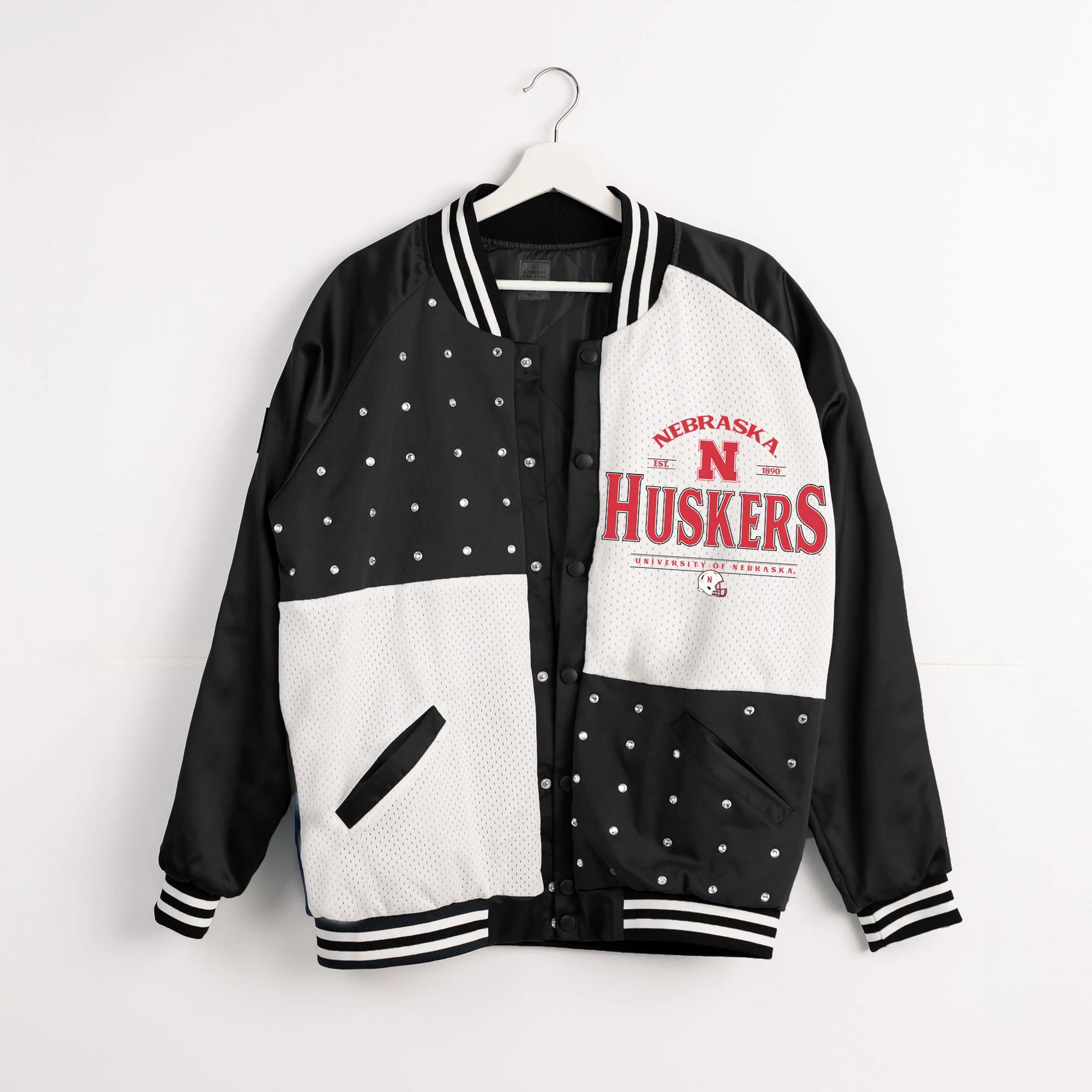 NEBRASKA CORNHUSKERS INNER DRIVE THROWBACK VARSITY BOMBER JACKET - Image 8
