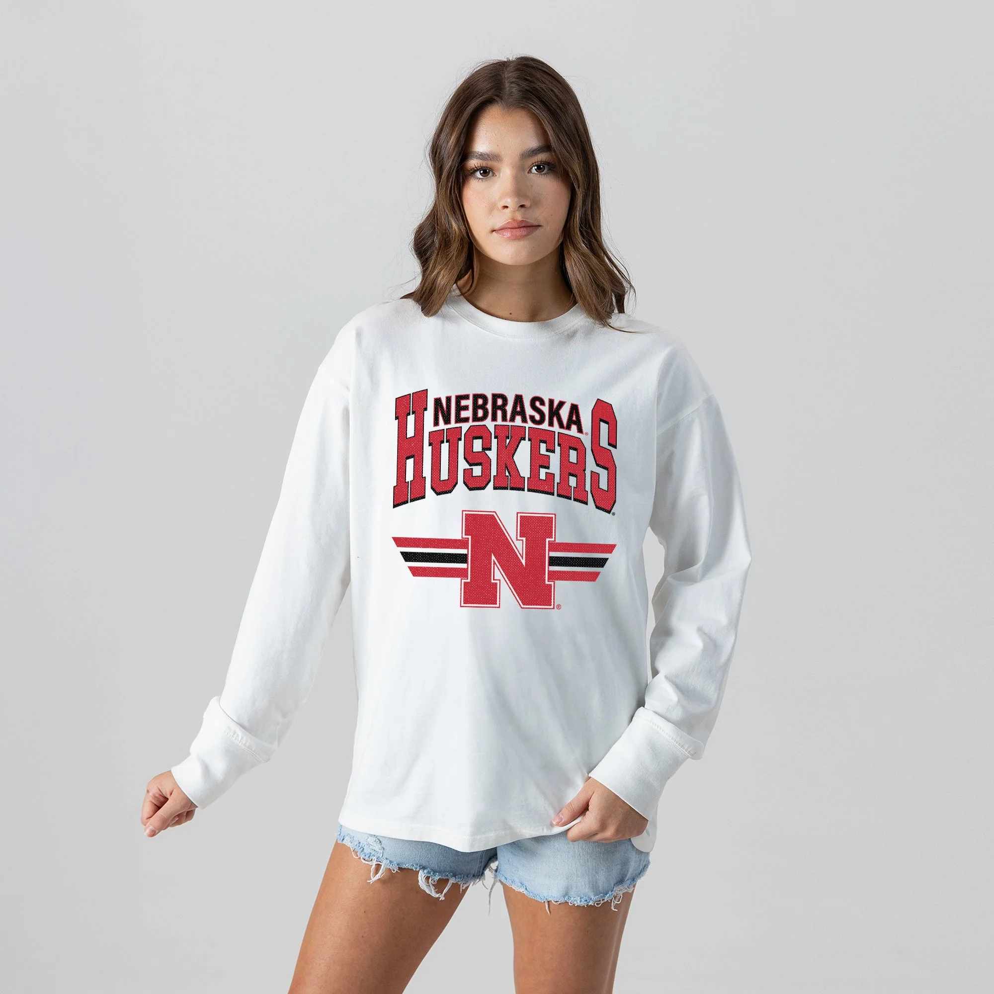 NEBRASKA CORNHUSKERS SWIFT STRIKE ESSENTIAL RELAXED FIT LONG SLEEVE TEE - Image 4
