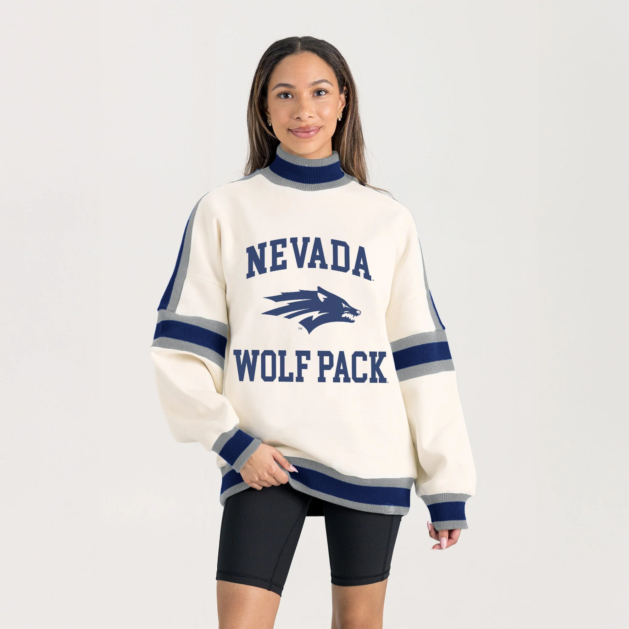 NEVADA WOLF PACK VIVID MOTION COLORBLOCK TURTLENECK PULLOVER - Image 5