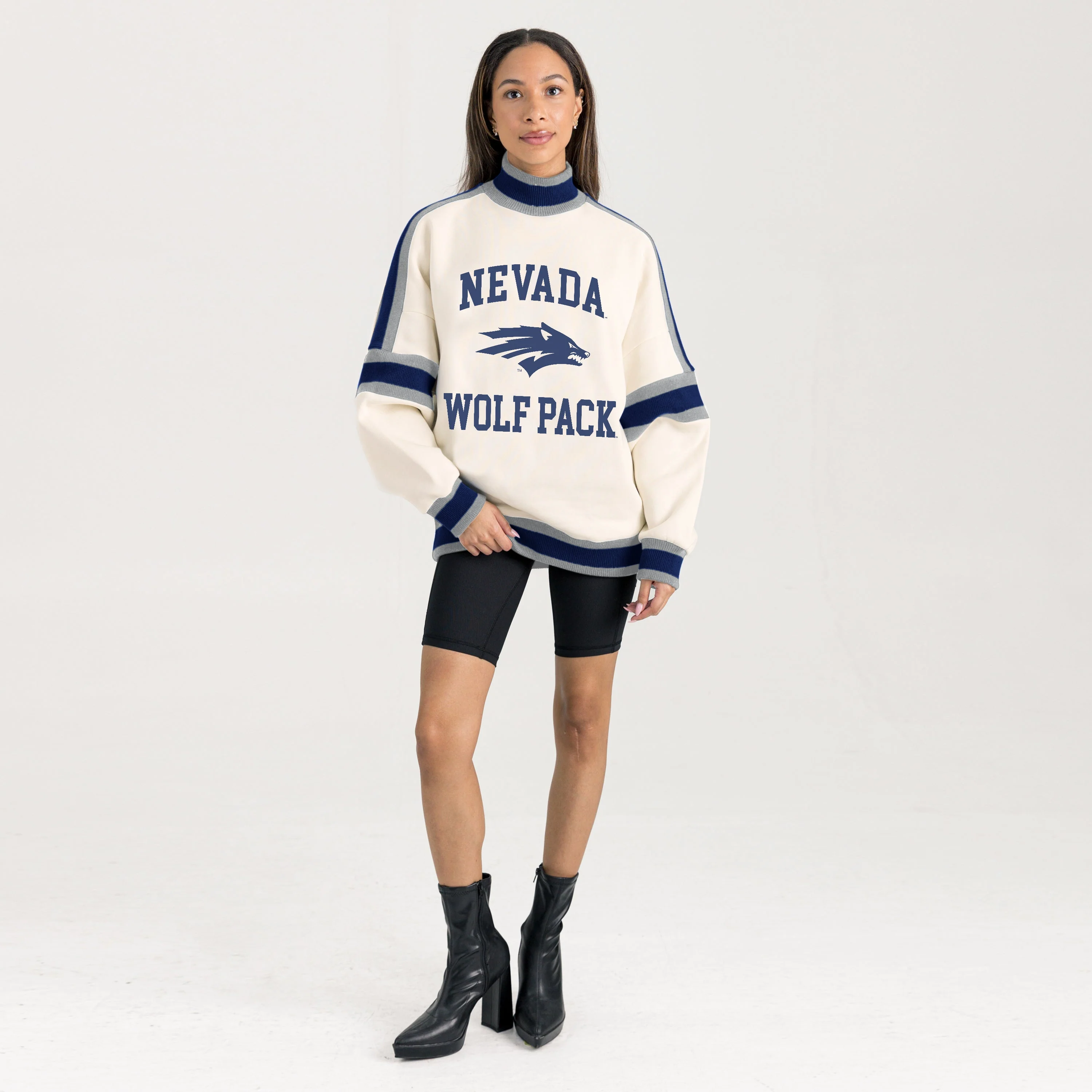NEVADA WOLF PACK VIVID MOTION COLORBLOCK TURTLENECK PULLOVER - Image 7
