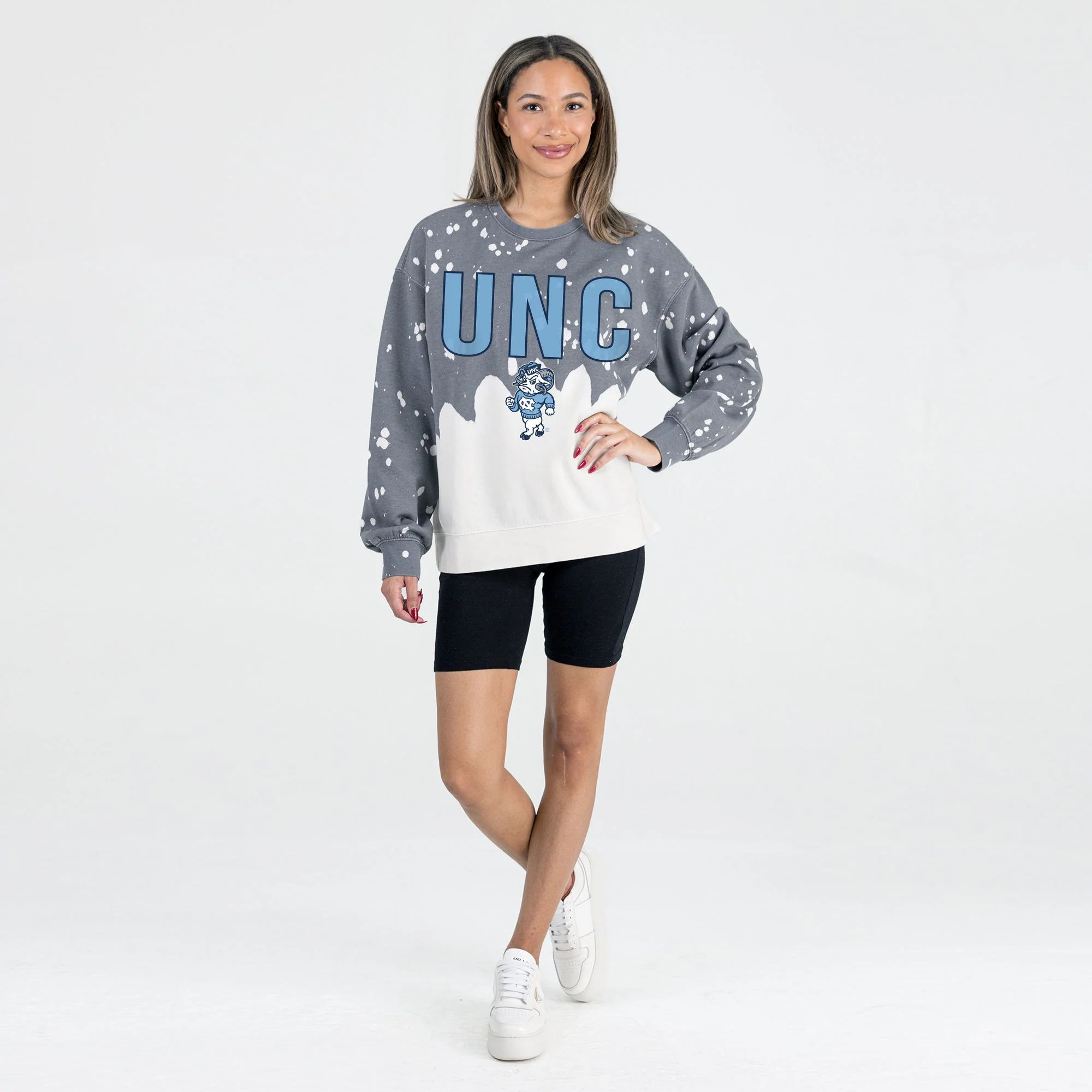 NORTH CAROLINA TAR HEELS CASUAL FAN LONG-SLEEVE FRENCH TERRY PULLOVER - Image 5