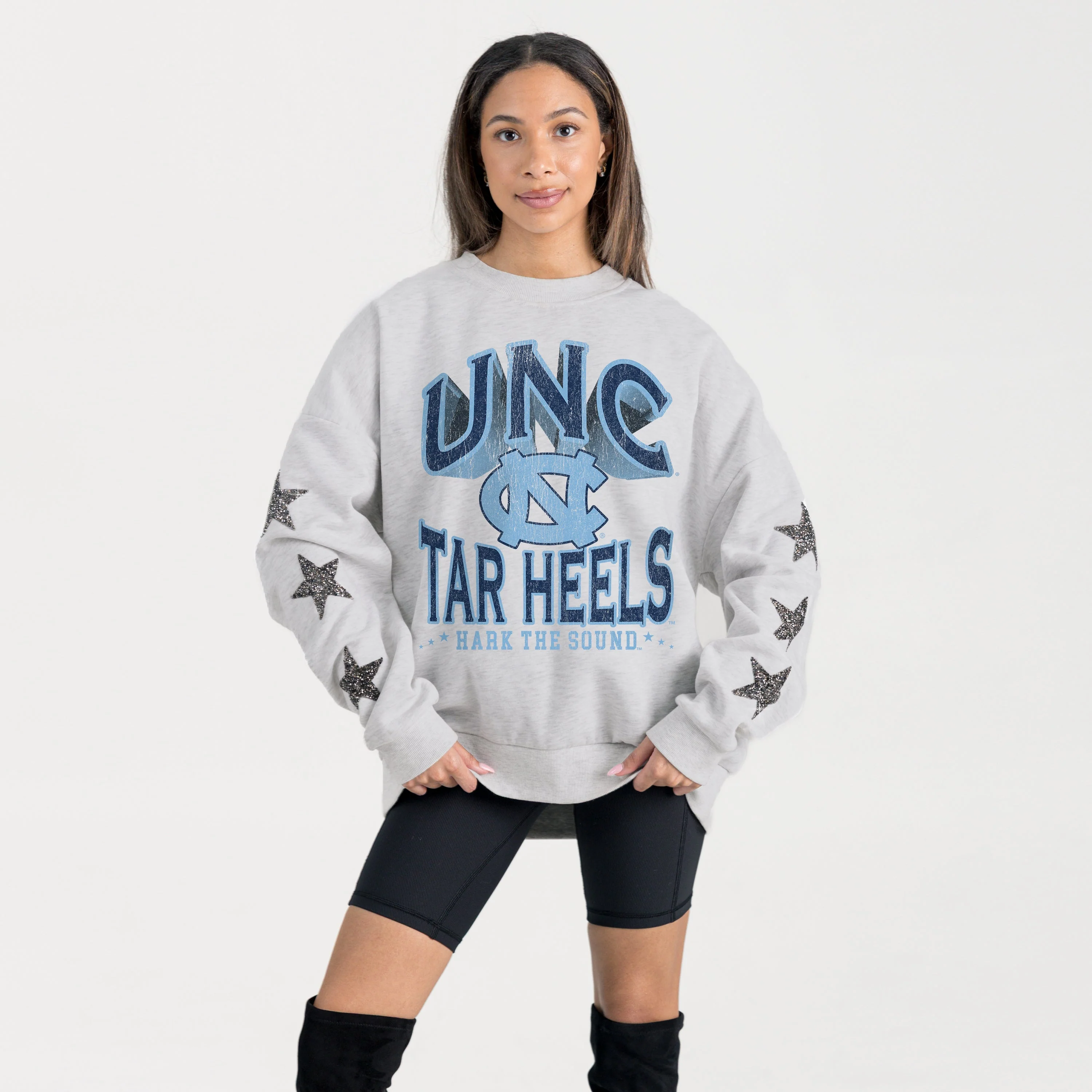 NORTH CAROLINA TAR HEELS RESILIENCE STAR EMBELLISHED CREW SWEATSHIRT - Image 5