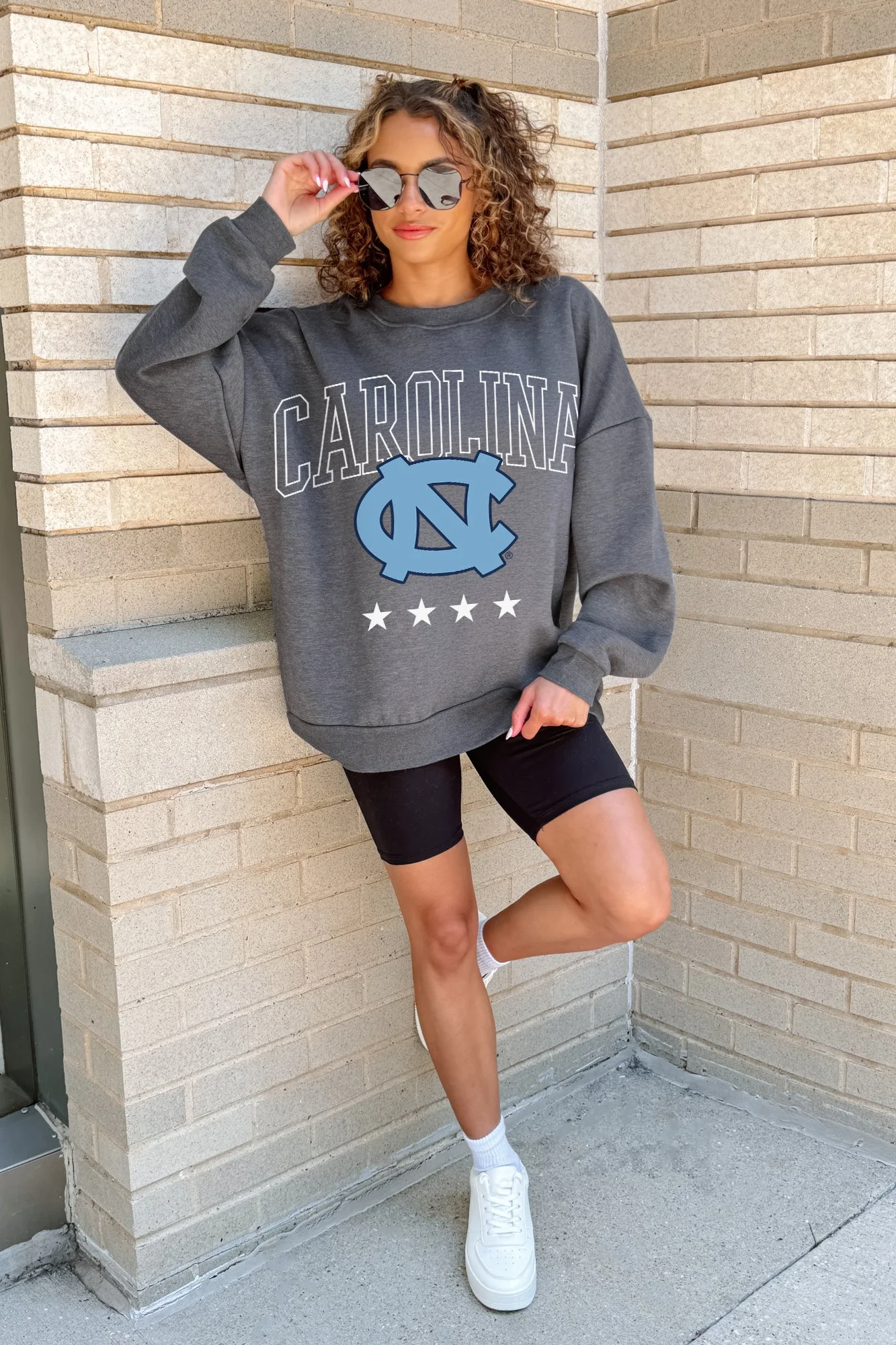 NORTH CAROLINA TAR HEELS RISING STAR PREMIUM FLEECE CREWNECK PULLOVER - Image 2