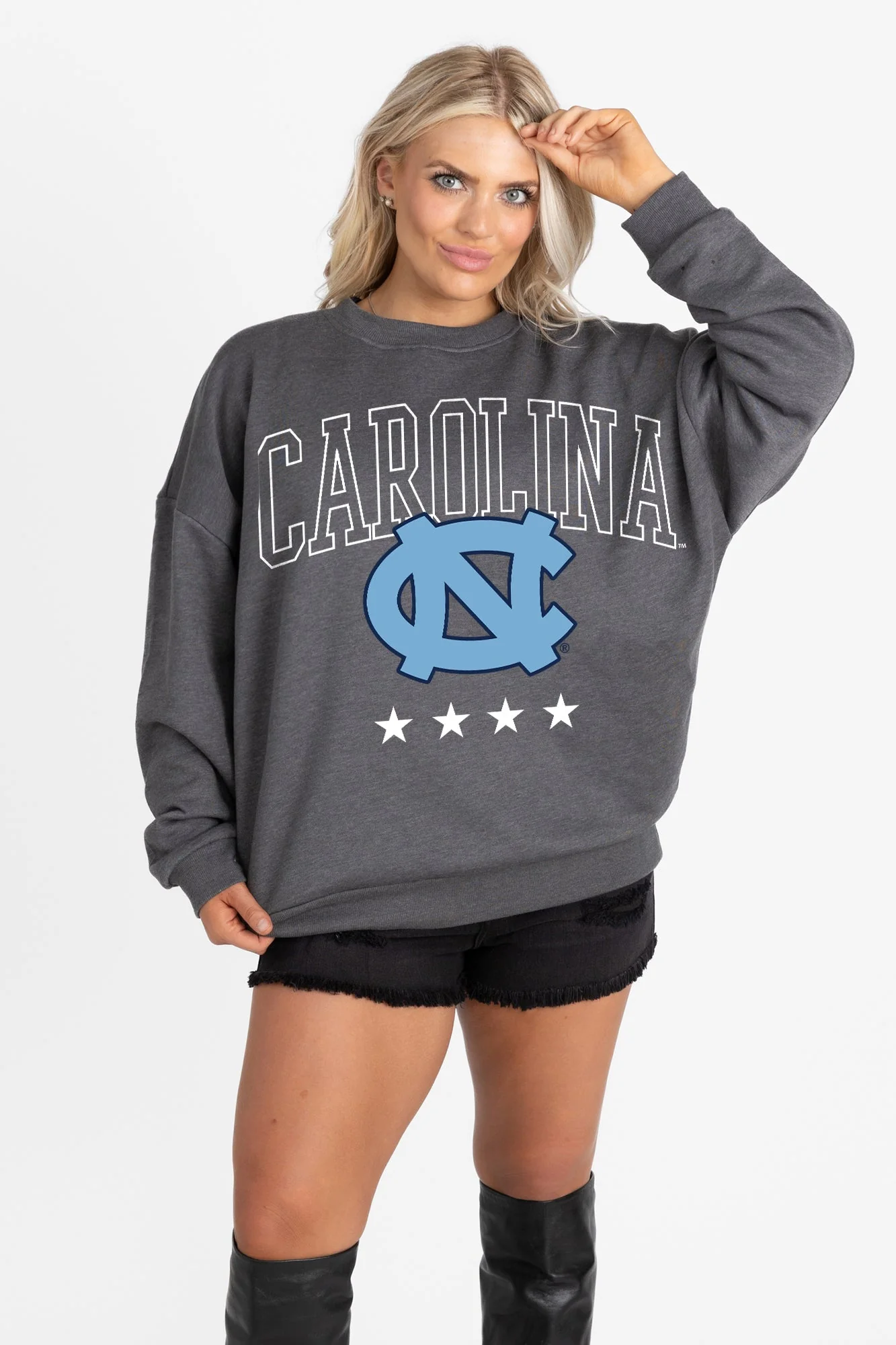 NORTH CAROLINA TAR HEELS RISING STAR PREMIUM FLEECE CREWNECK PULLOVER - Image 6
