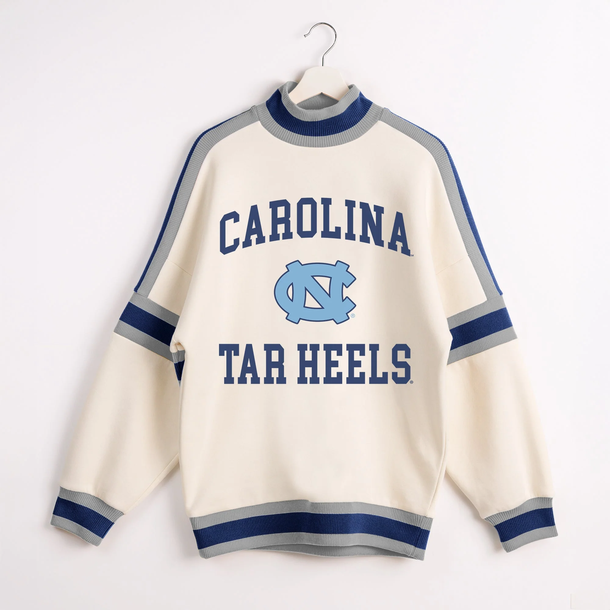 NORTH CAROLINA TAR HEELS VIVID MOTION COLORBLOCK TURTLENECK PULLOVER - Image 8