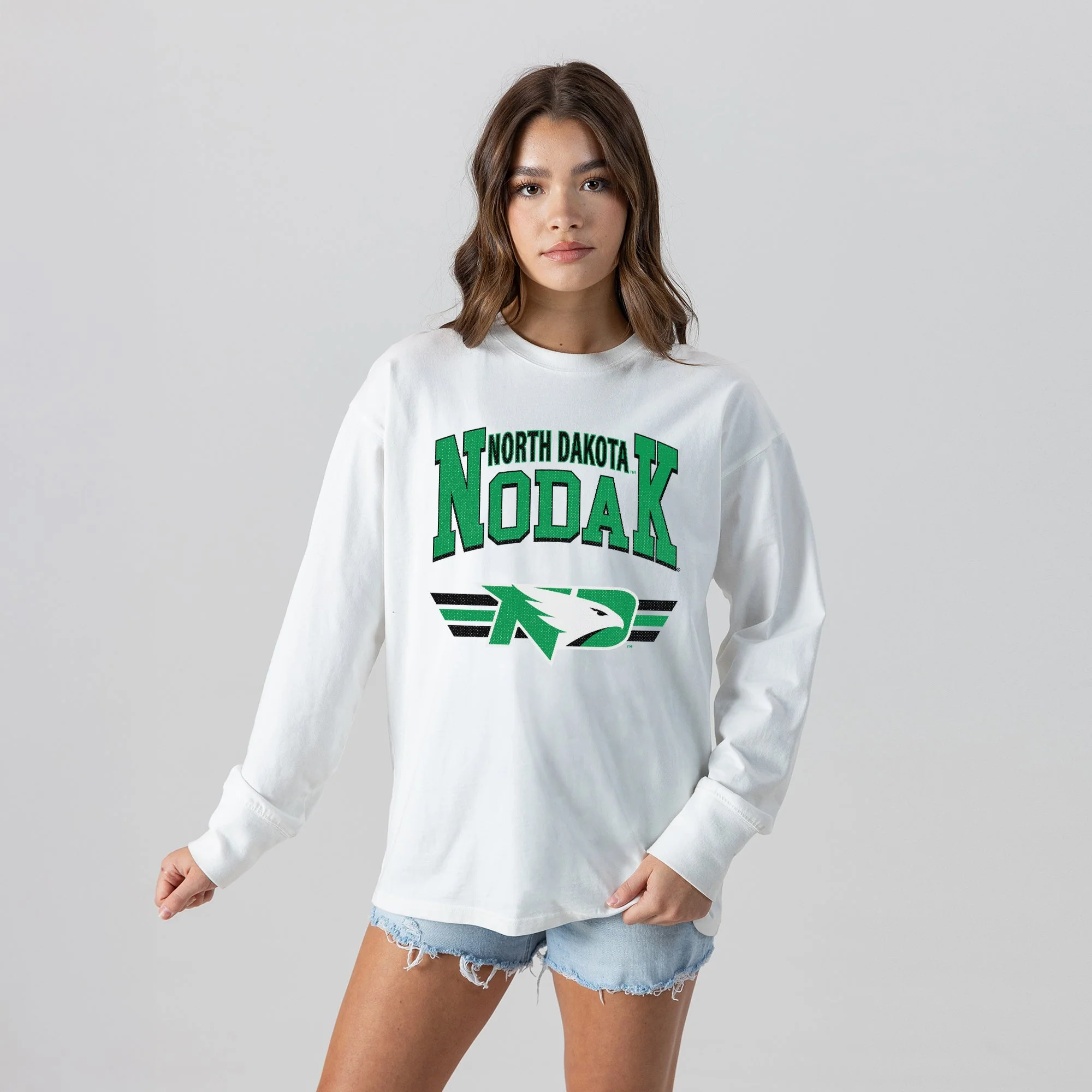 NORTH DAKOTA FIGHTING HAWKS SWIFT STRIKE ESSENTIAL RELAXED FIT LONG SLEEVE TEE - Image 4
