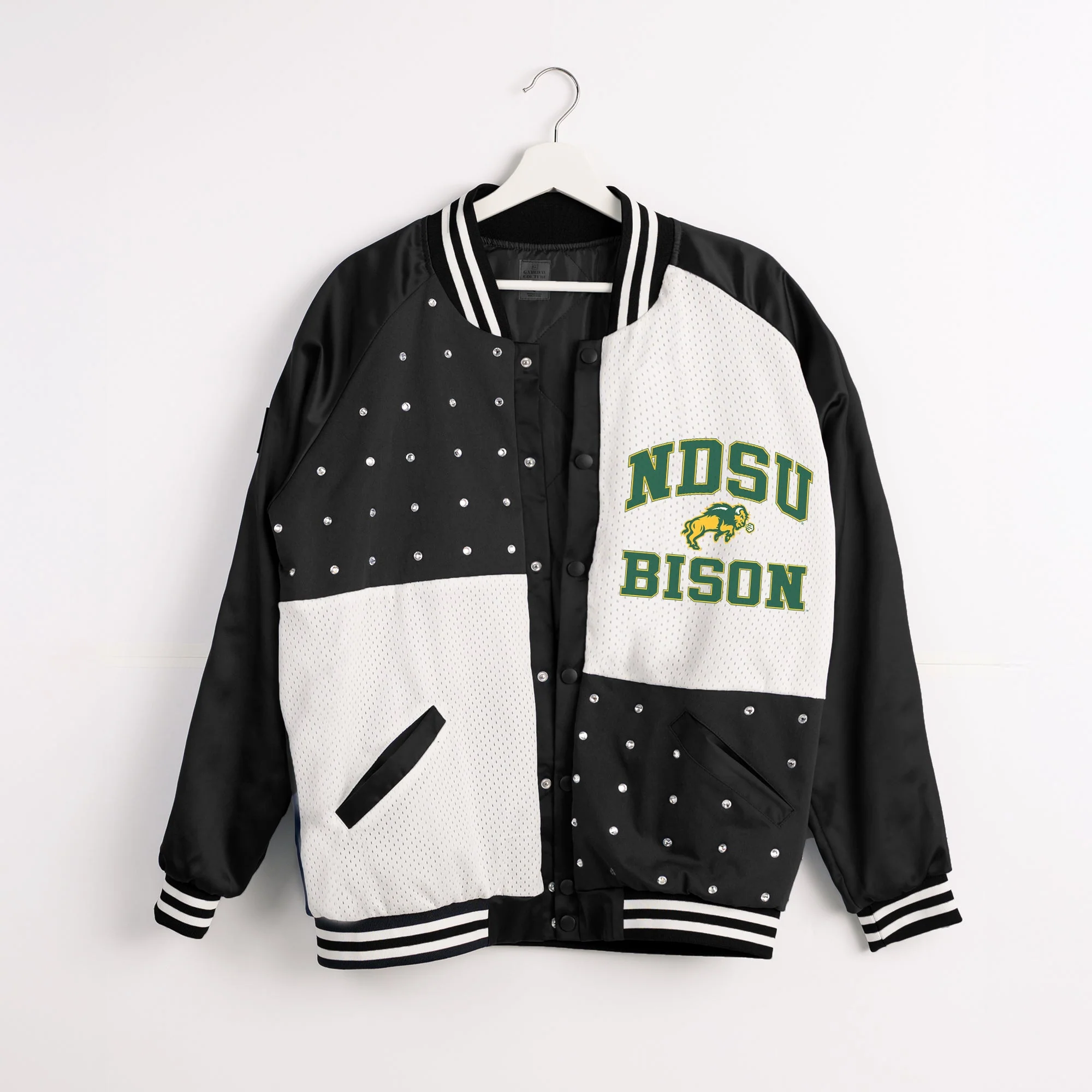 NORTH DAKOTA STATE BISON REFINED RIVALRY THROWBACK VARSITY BOMBER JACKET - Image 8