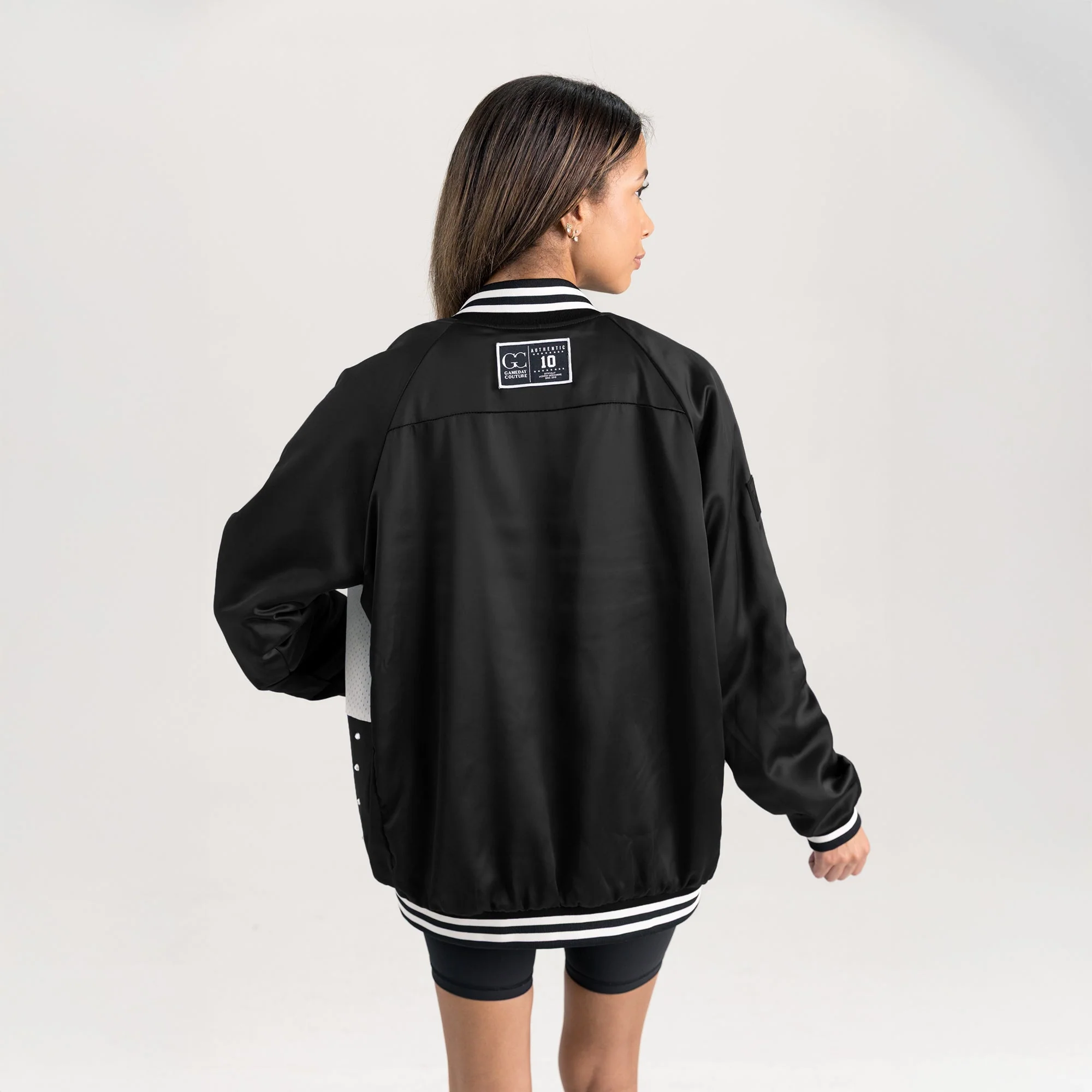OHIO STATE BUCKEYES REFINED RIVALRY THROWBACK VARSITY BOMBER JACKET - Image 7