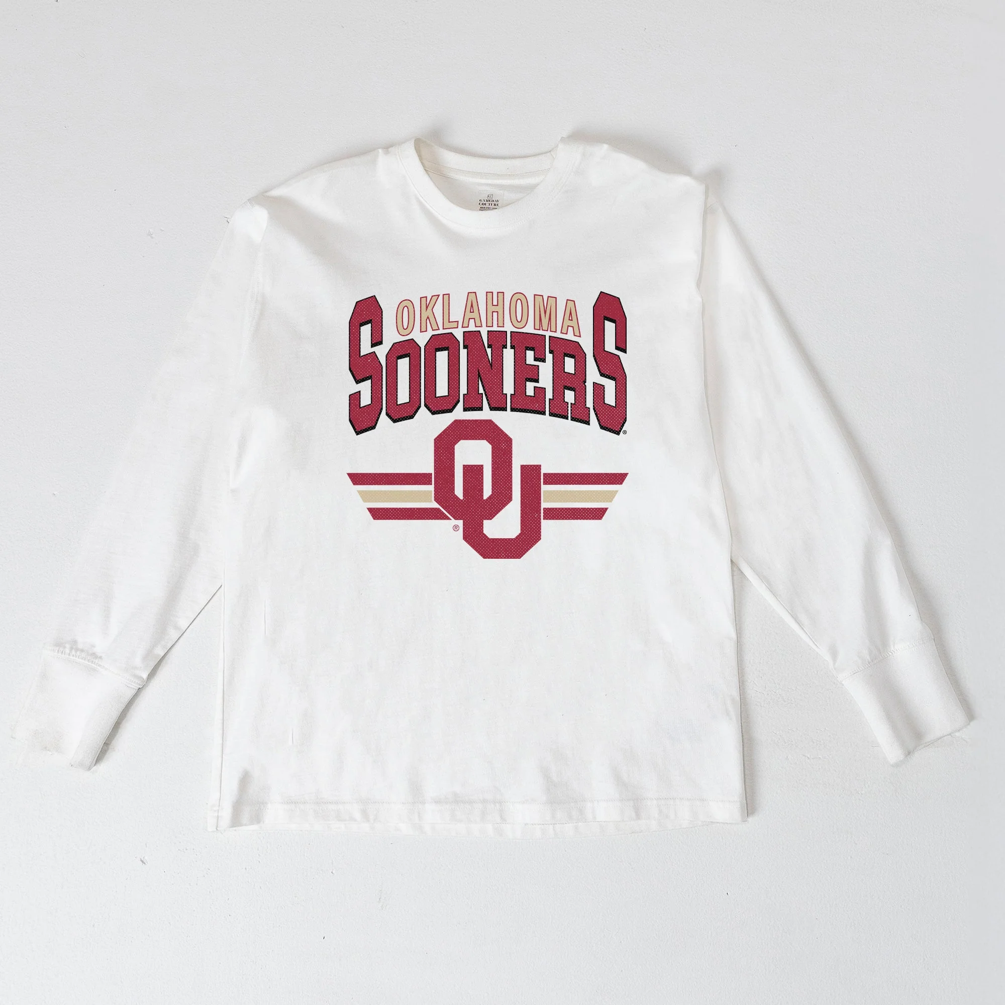 OKLAHOMA SOONERS SWIFT STRIKE ESSENTIAL RELAXED FIT LONG SLEEVE TEE