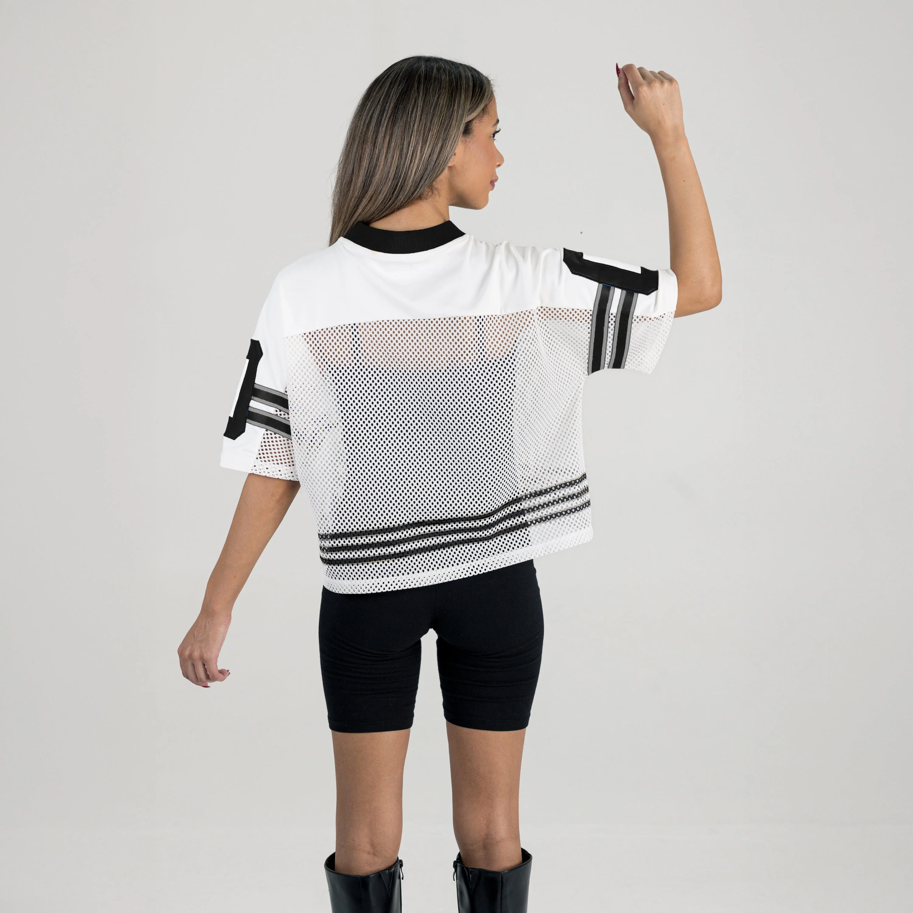 OKLAHOMA SOONERS TRAILBLAZER MESH CROP FASHION JERSEY - Image 4