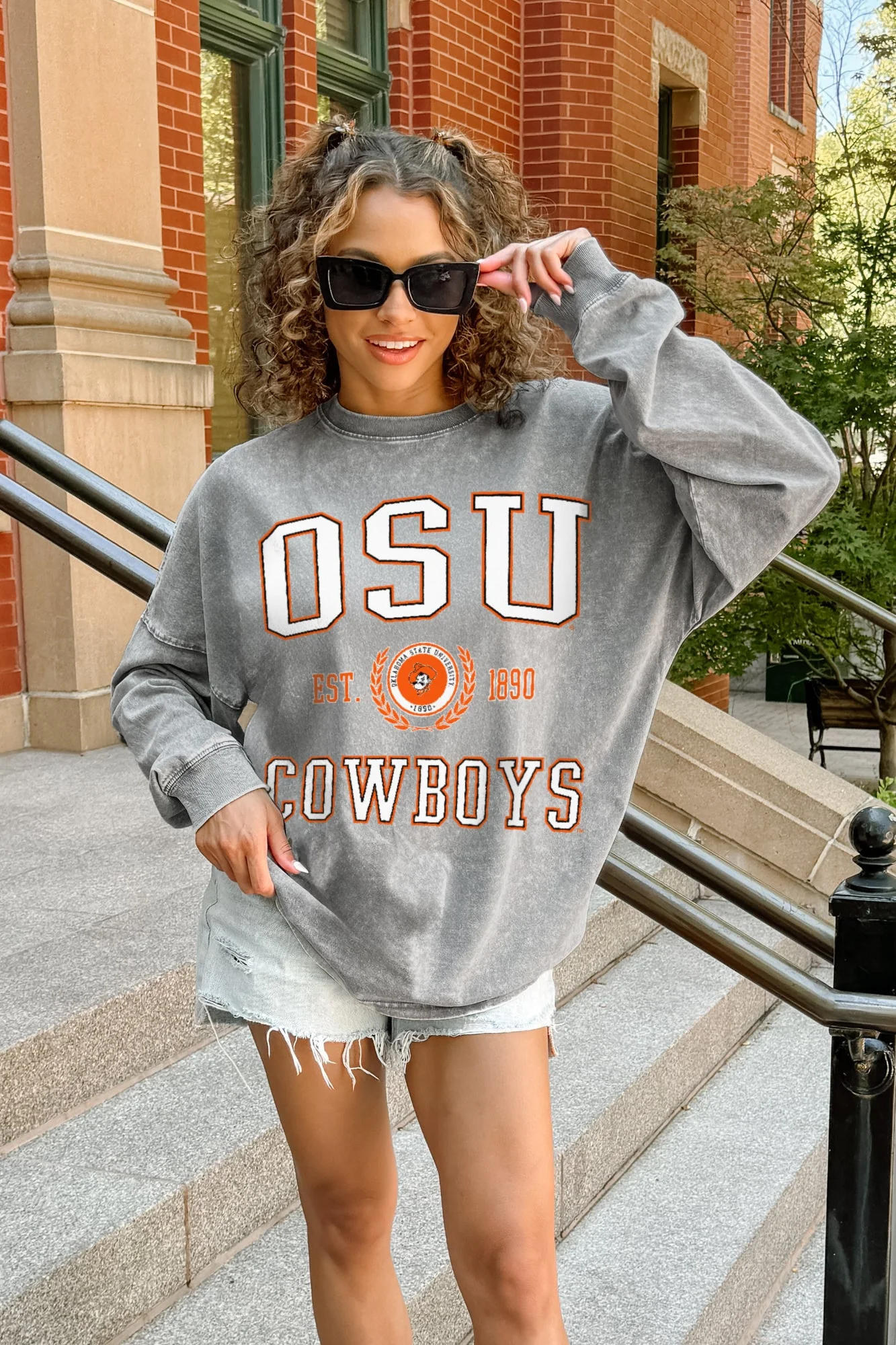 OKLAHOMA STATE COWBOYS FINAL SCORE FADED WASH PULLOVER - Image 3