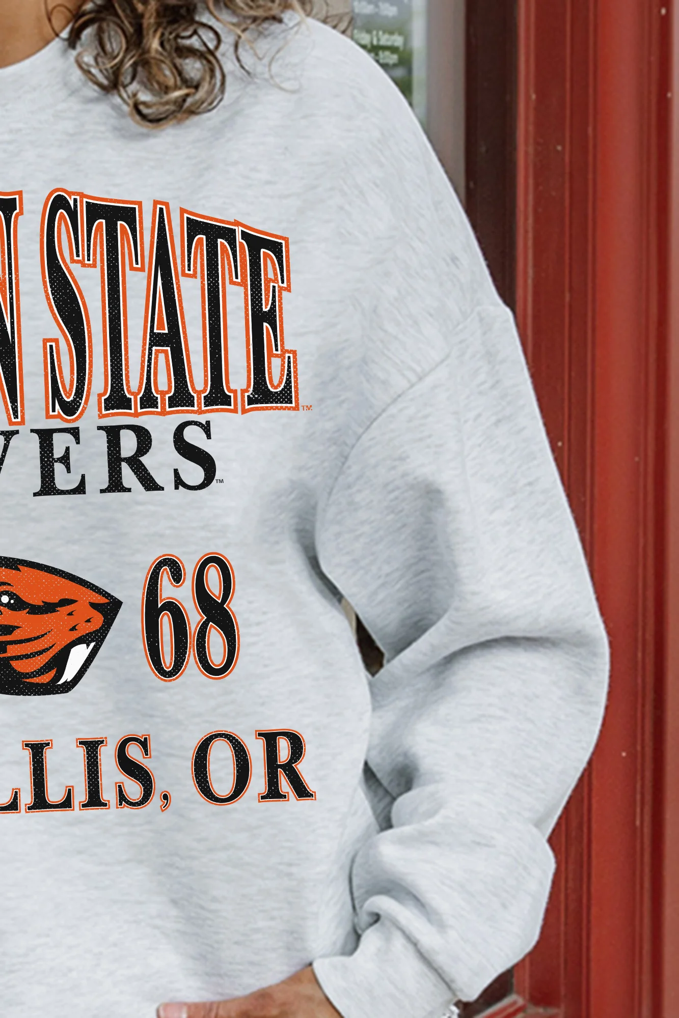 OREGON STATE BEAVERS Allegiance Fleece Drop-Shoulder Pullover - Image 6