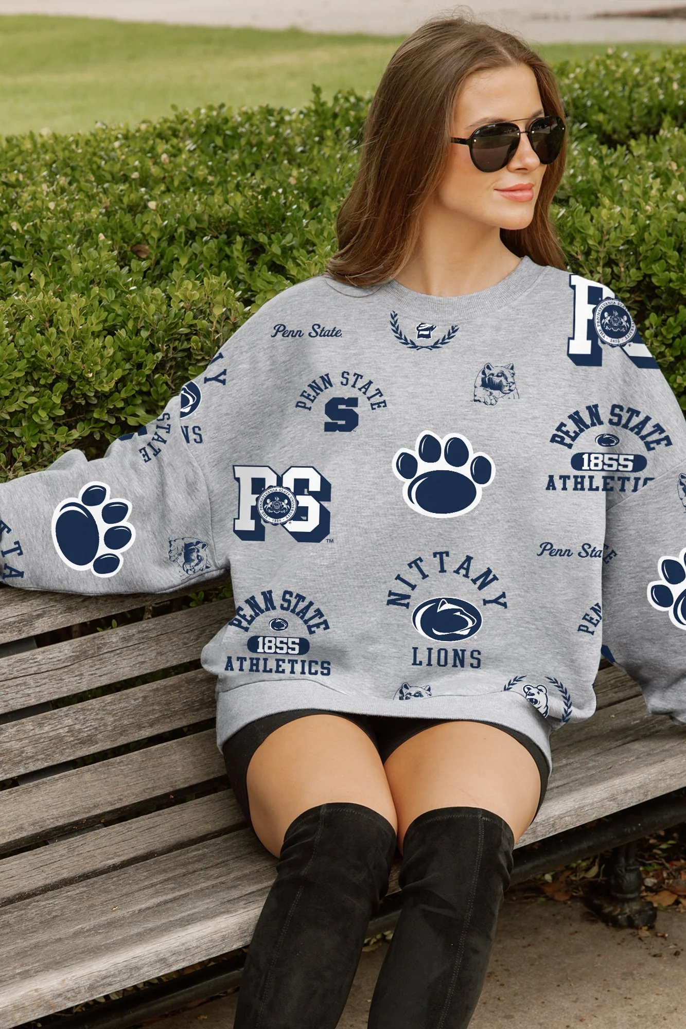 PENN STATE NITTANY LIONS ALWAYS ON REPEAT PREMIUM FLEECE CREW SWEATSHIRT - Image 5