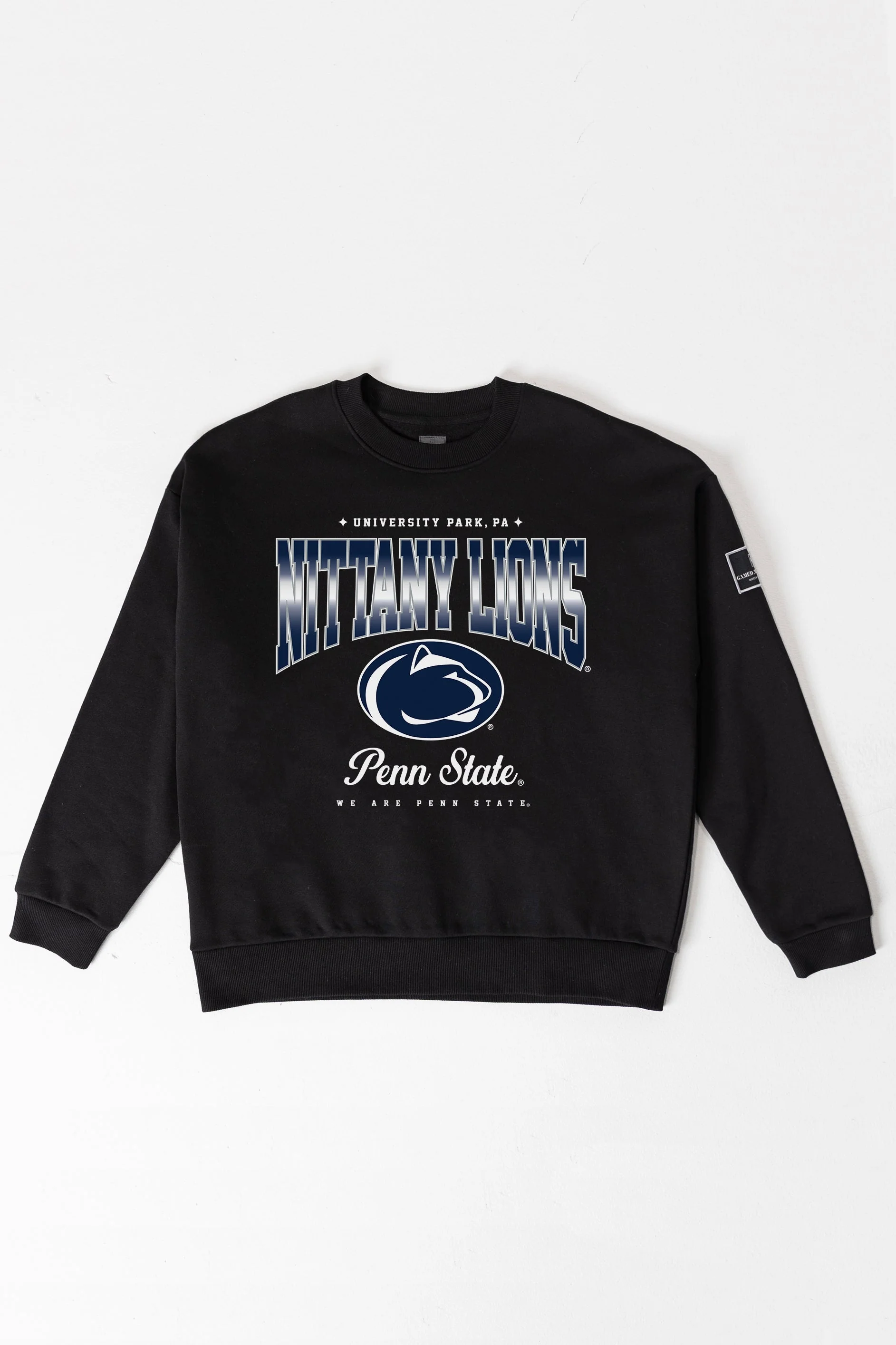 PENN STATE NITTANY LIONS POWERHOUSE PLAY BLACK LABEL PREMIUM FLEECE CREW SWEATSHIRT - Image 8