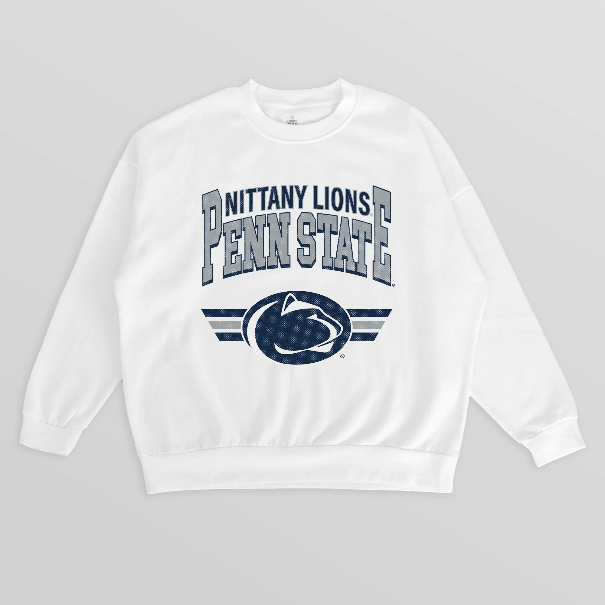 PENN STATE NITTANY LIONS SWIFT STRIKE PREMIUM FLEECE DROP SHOULDER CREWNECK PULLOVER