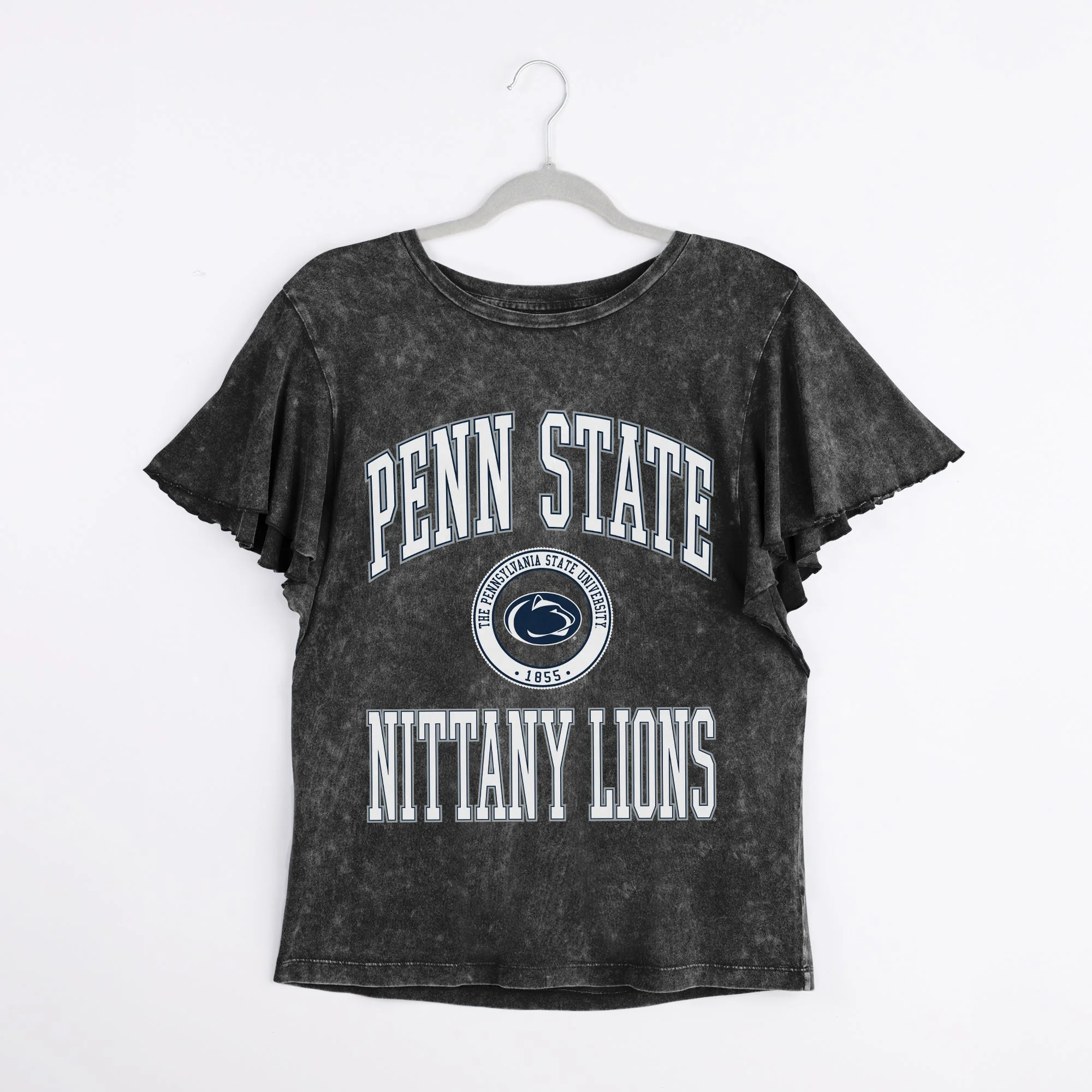 PENN STATE NITTANY LIONS VICTORY MODE FLUTTER SLEEVE TEE IN BLACK - Image 8